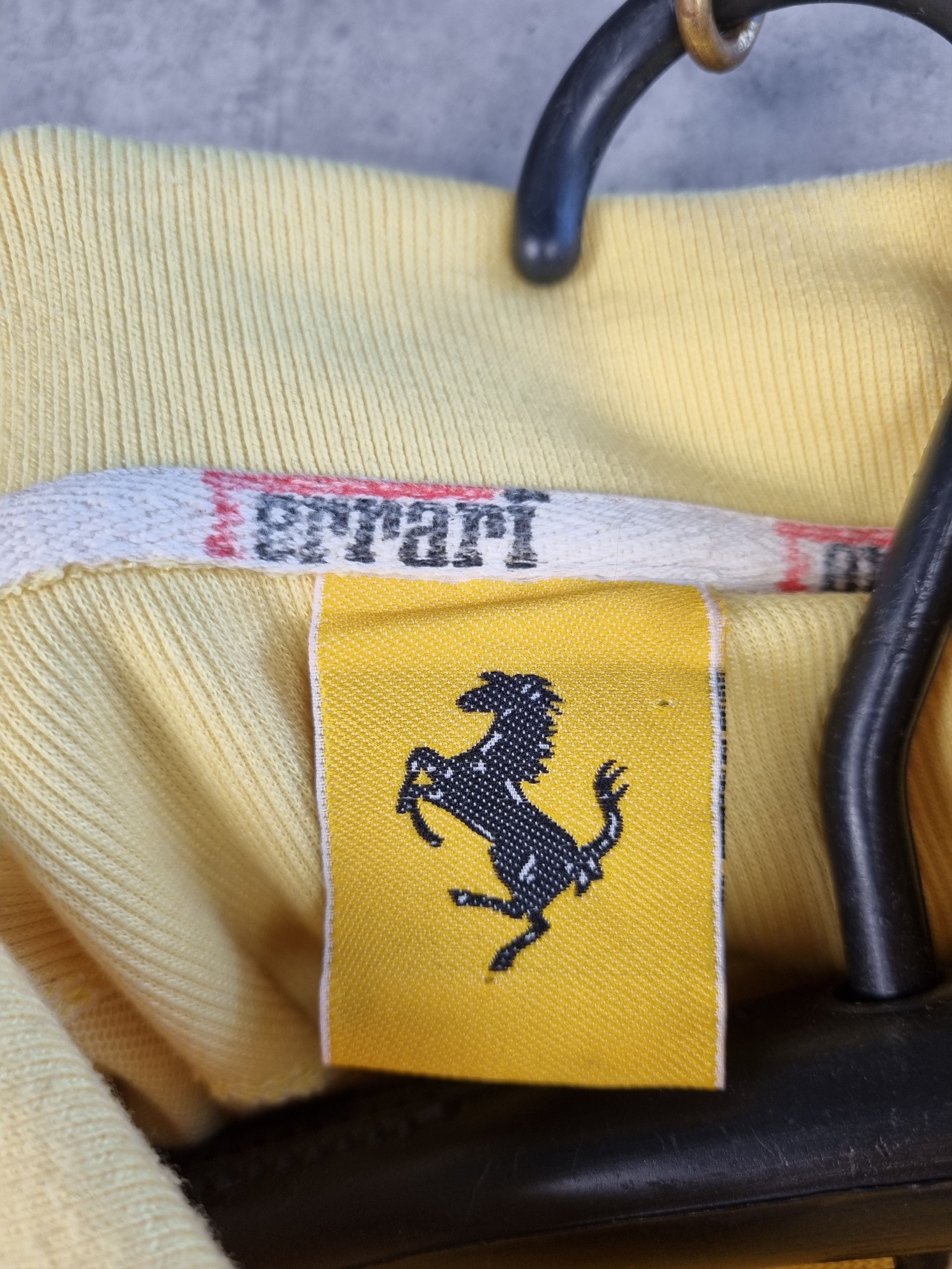 Ferrari × Formula 1 Rare 1995 FERRARI Yellow Polo shirt very soft fabrics Size US L / EU 52-54 / 3 - 7 Thumbnail