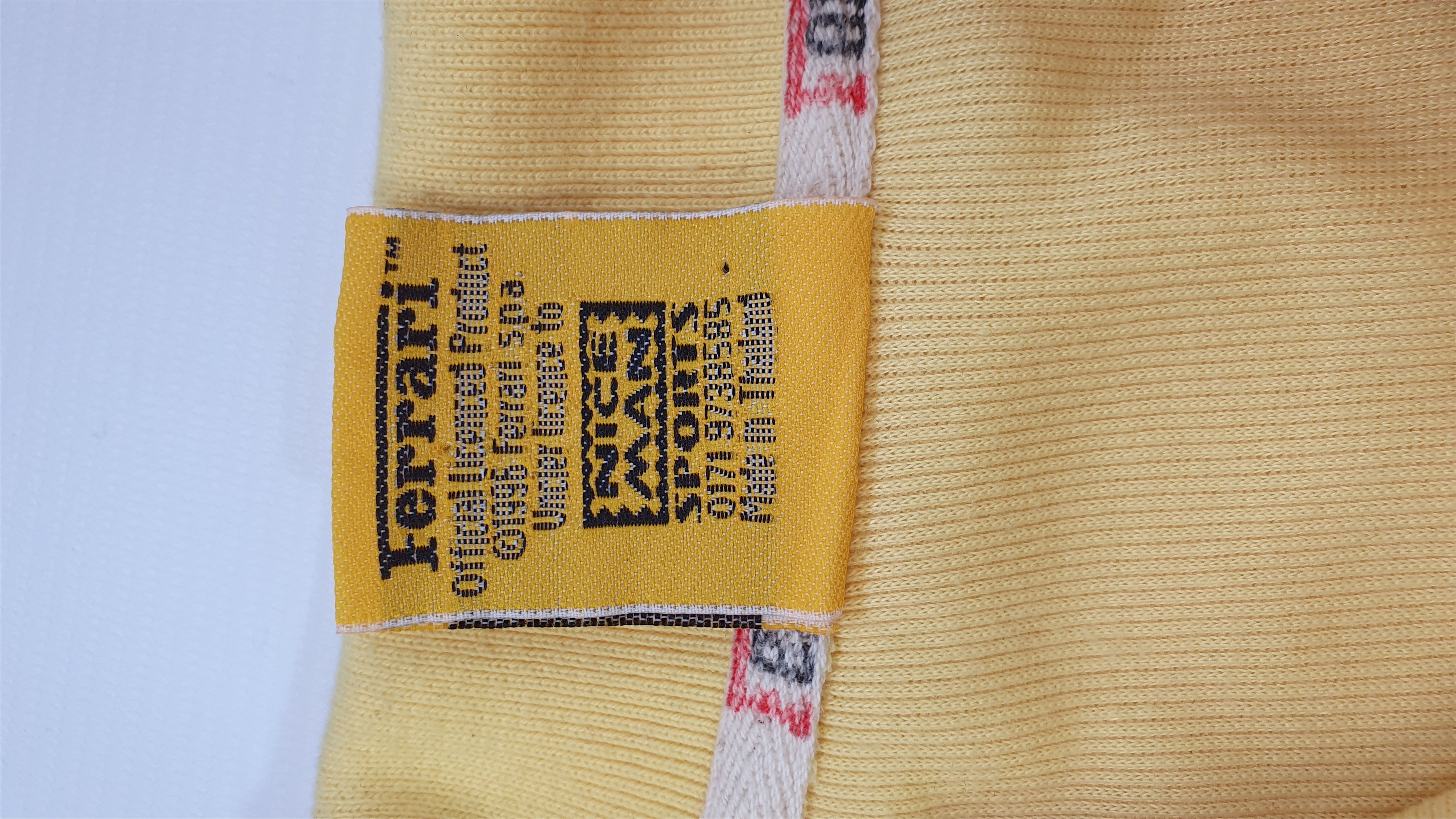 Ferrari × Formula 1 Rare 1995 FERRARI Yellow Polo shirt very soft fabrics Size US L / EU 52-54 / 3 - 8 Thumbnail