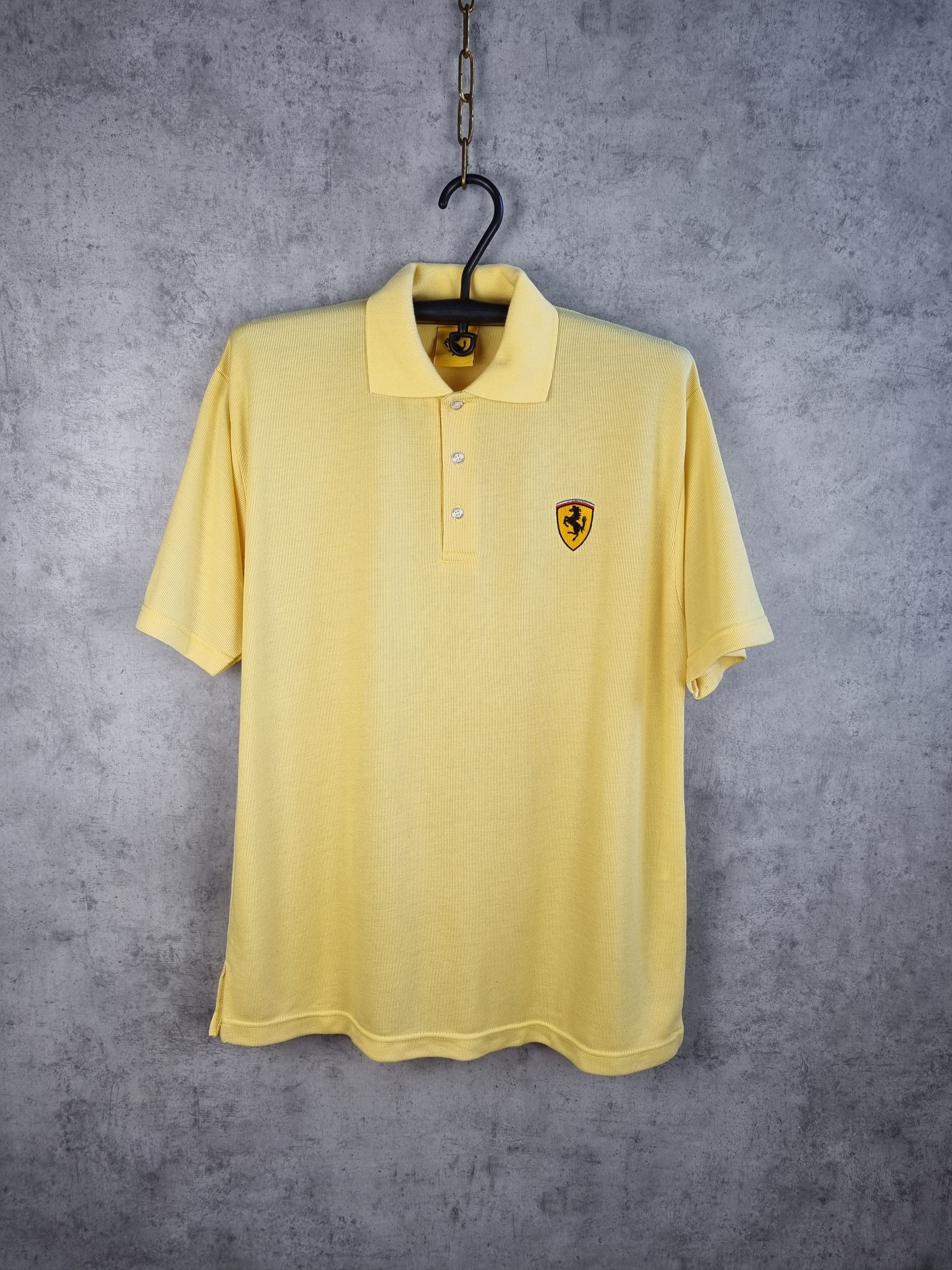 Ferrari × Formula 1 Rare 1995 FERRARI Yellow Polo shirt very soft fabrics Size US L / EU 52-54 / 3 - 3 Thumbnail