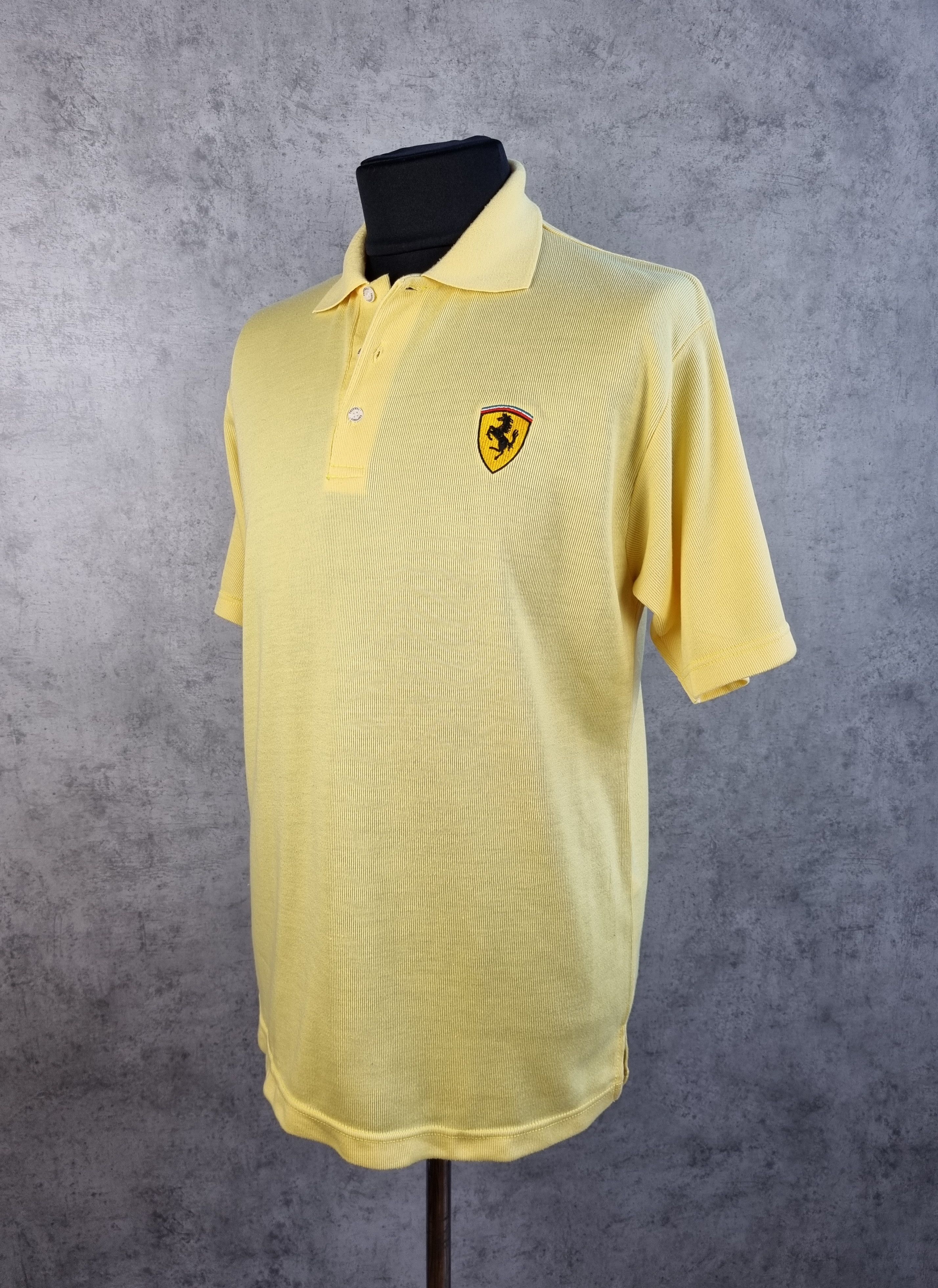 Ferrari × Formula 1 Rare 1995 FERRARI Yellow Polo shirt very soft fabrics Size US L / EU 52-54 / 3 - 1 Thumbnail