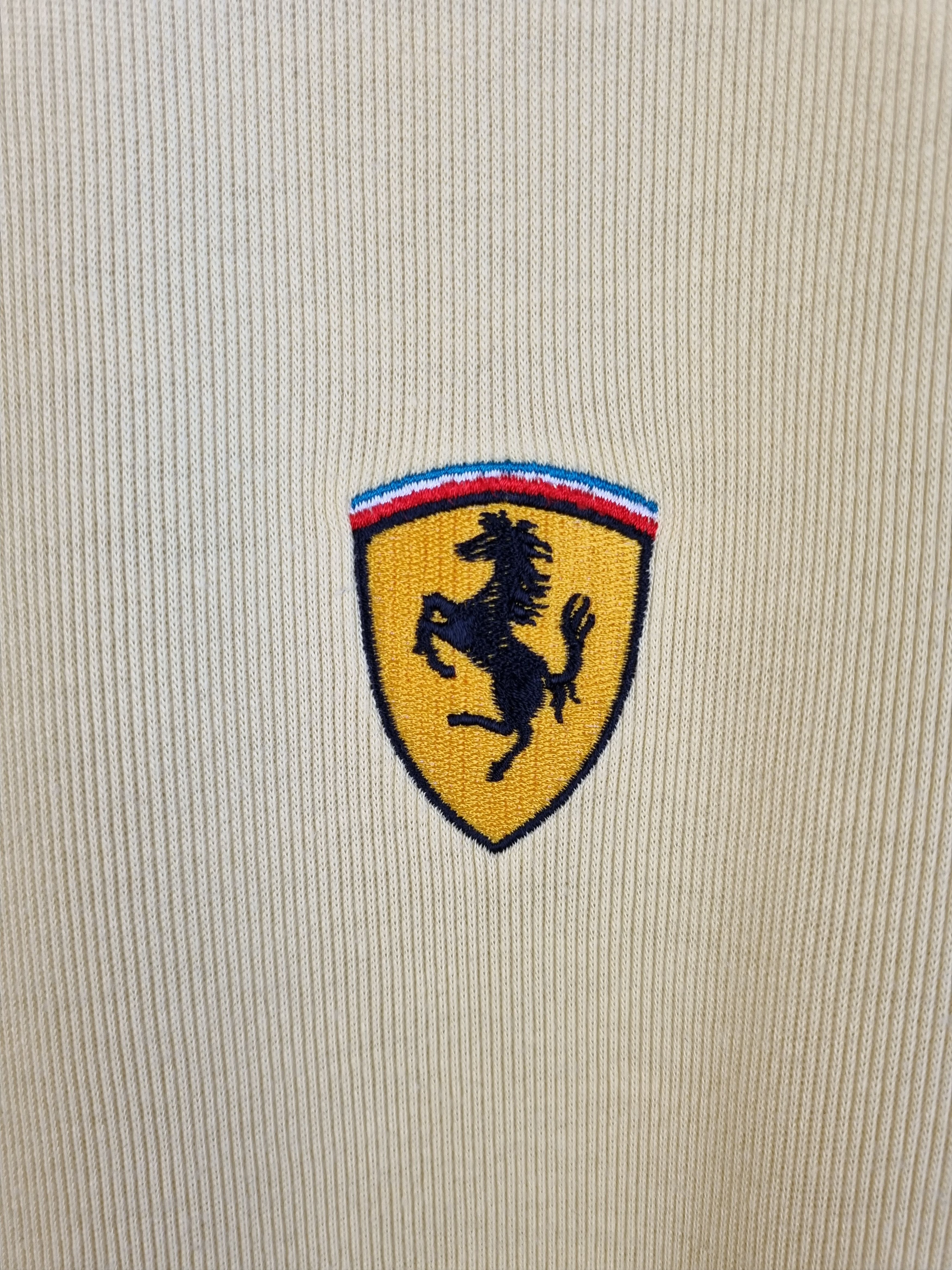 Ferrari × Formula 1 Rare 1995 FERRARI Yellow Polo shirt very soft fabrics Size US L / EU 52-54 / 3 - 10 Thumbnail