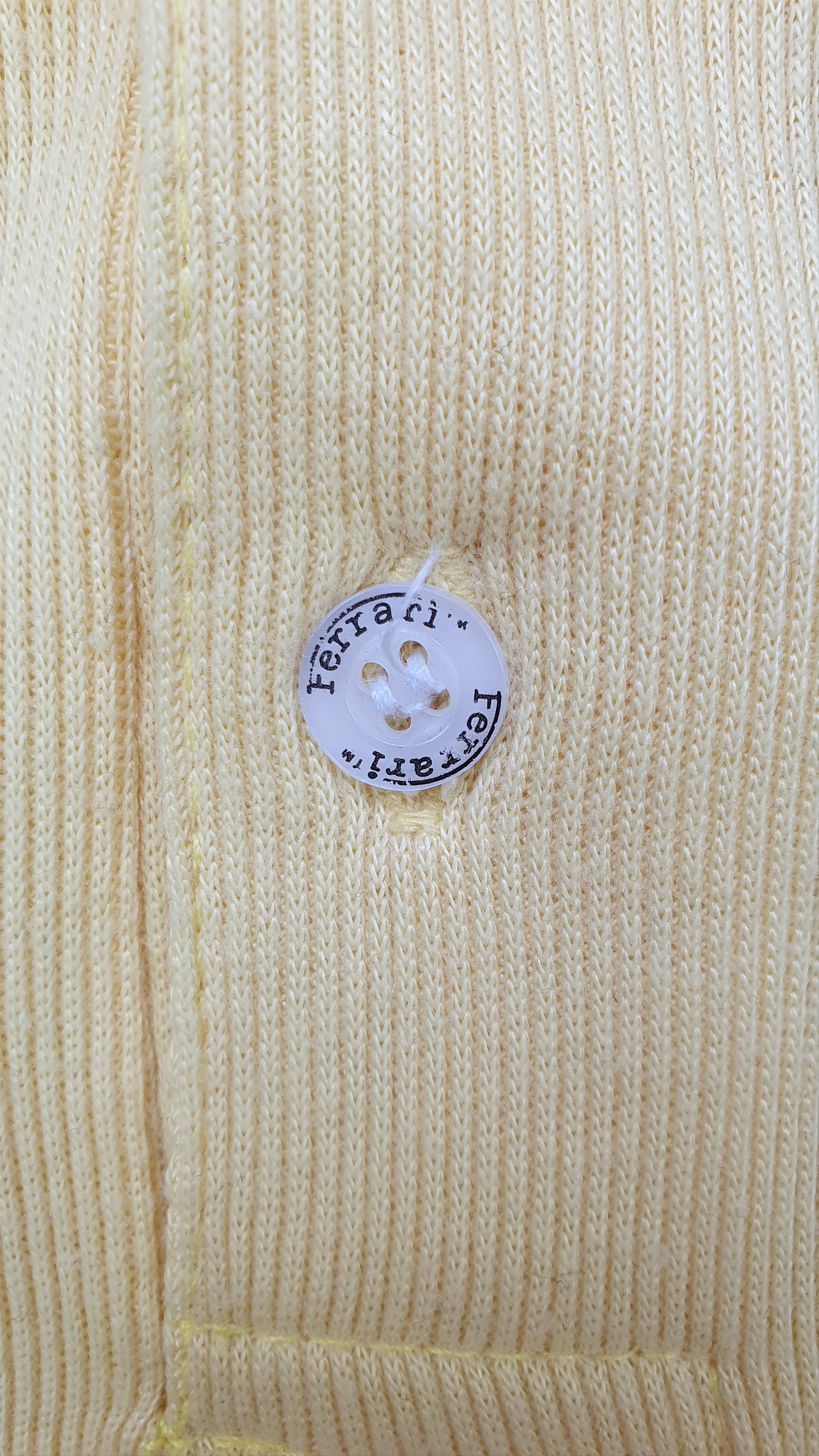 Ferrari × Formula 1 Rare 1995 FERRARI Yellow Polo shirt very soft fabrics Size US L / EU 52-54 / 3 - 12 Thumbnail