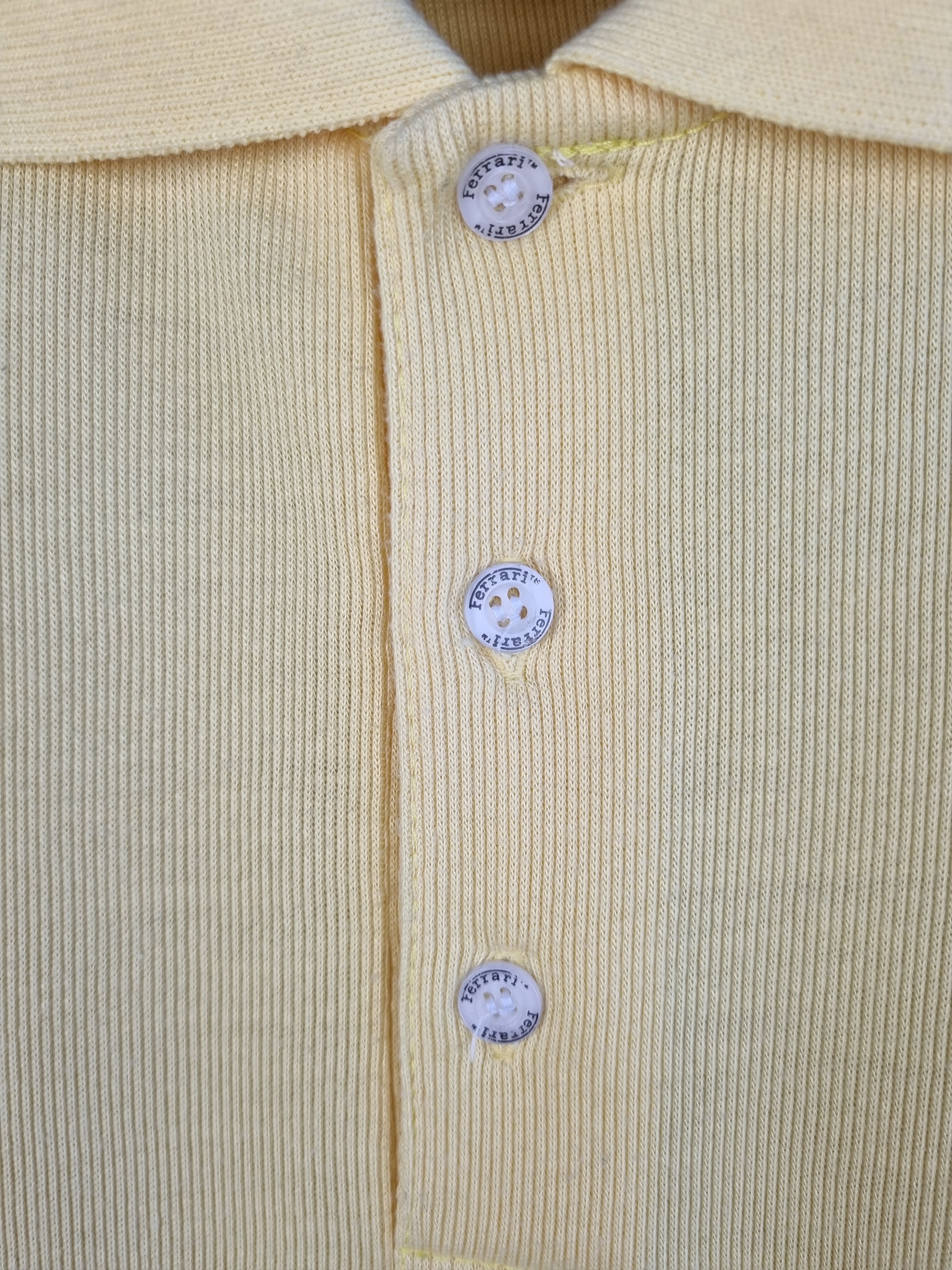 Ferrari × Formula 1 Rare 1995 FERRARI Yellow Polo shirt very soft fabrics Size US L / EU 52-54 / 3 - 11 Thumbnail