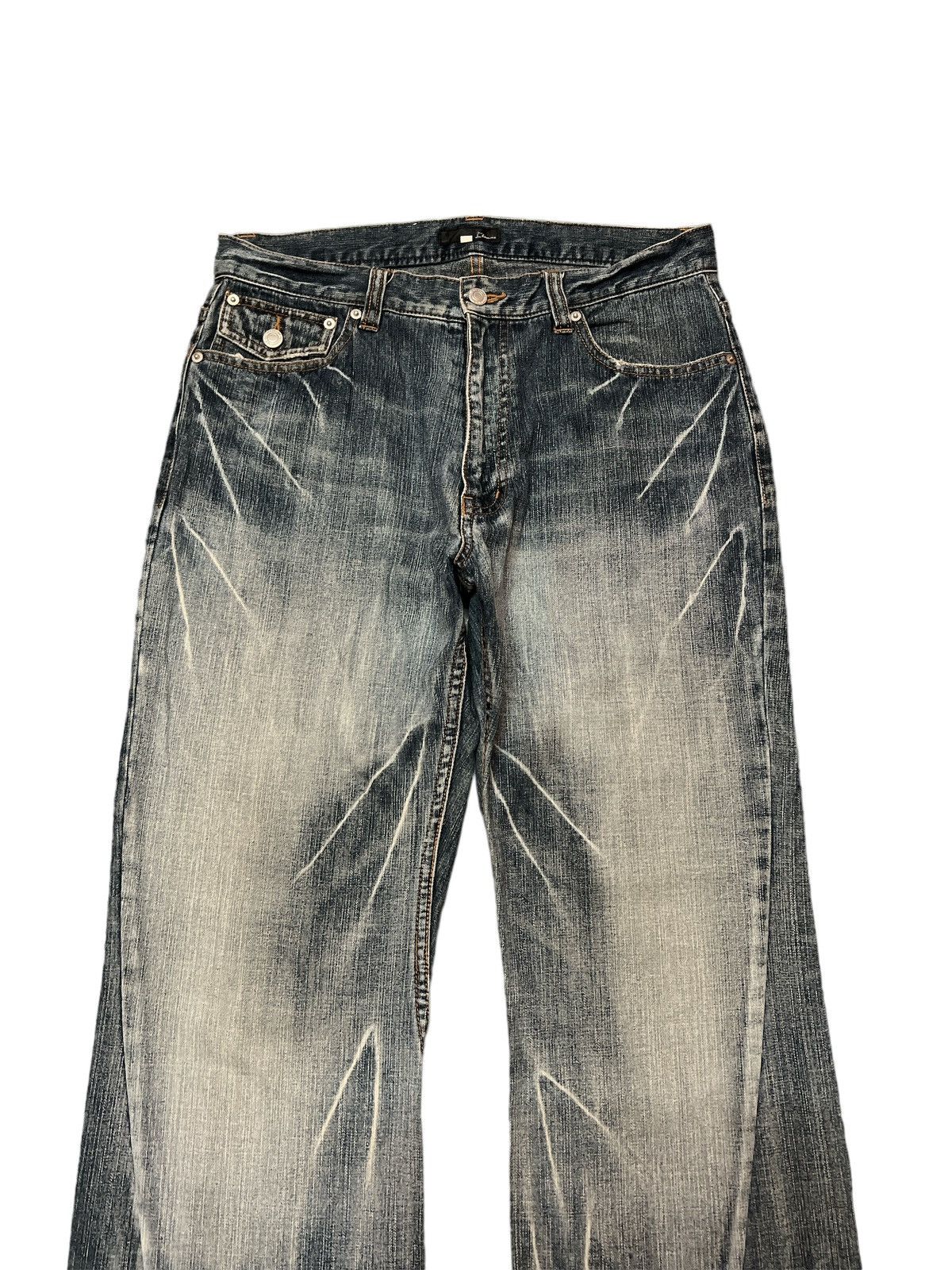 Japanese Brand × Vintage FLARED💥JAPANESE BRAND DISTRESSED TWIST DENIM PANT Size US 31 - 3 Thumbnail