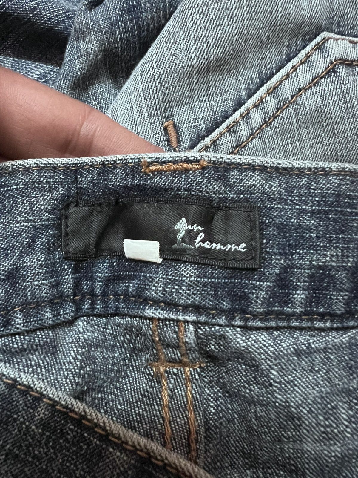 Japanese Brand × Vintage FLARED💥JAPANESE BRAND DISTRESSED TWIST DENIM PANT Size US 31 - 7 Thumbnail