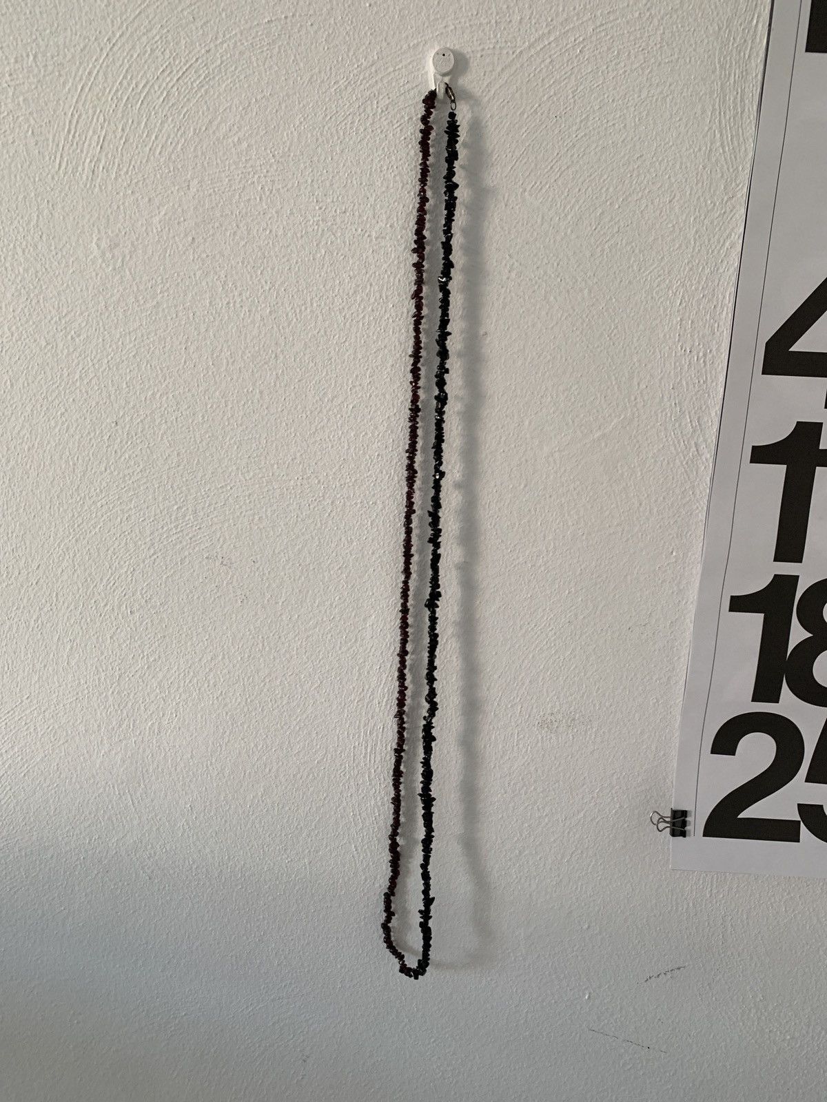 Raf Simons SS04 Duo Stone Chain w Onyx and Garnet Size ONE SIZE - 3 Thumbnail