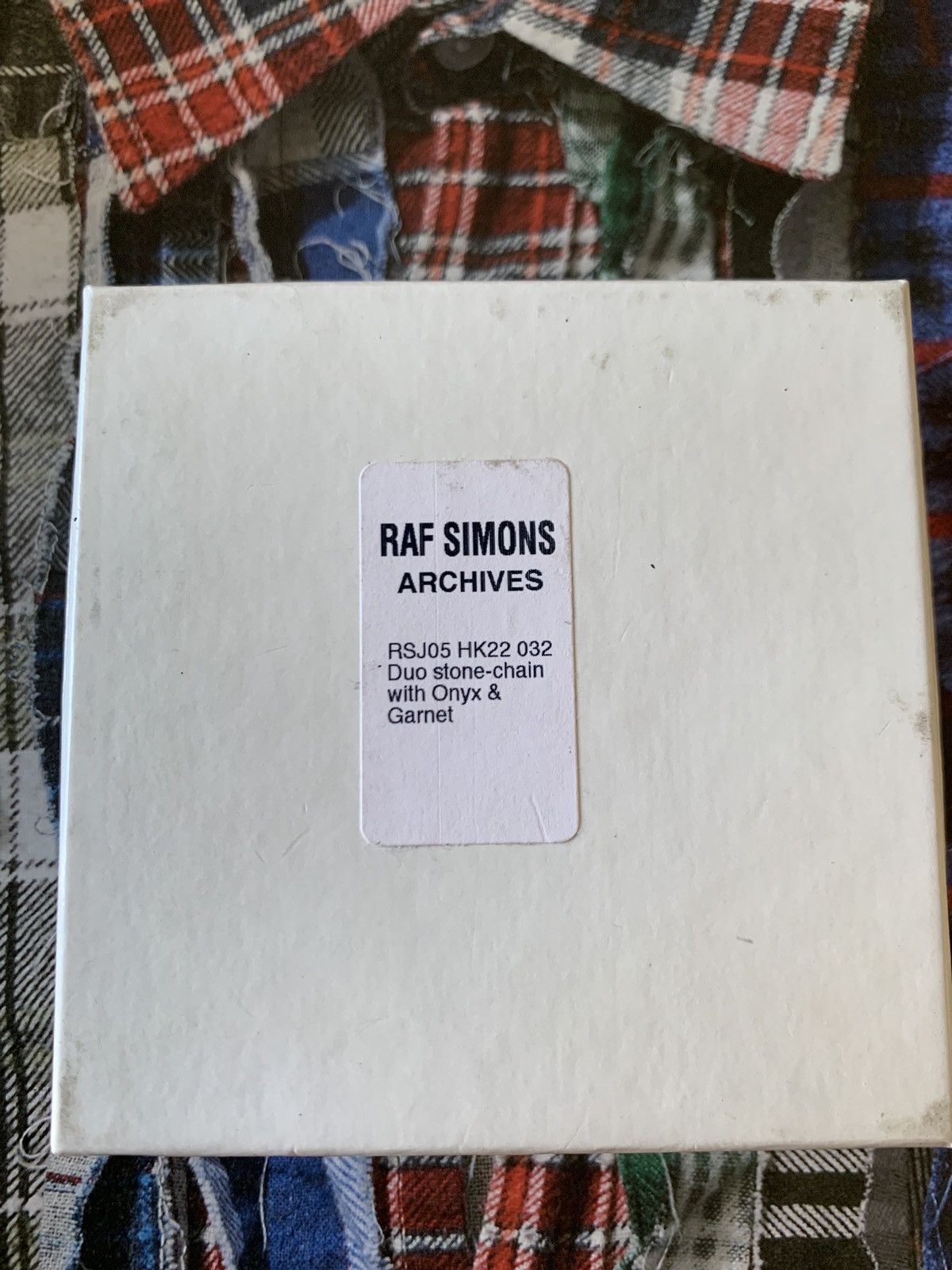 Raf Simons SS04 Duo Stone Chain w Onyx and Garnet Size ONE SIZE - 6 Thumbnail