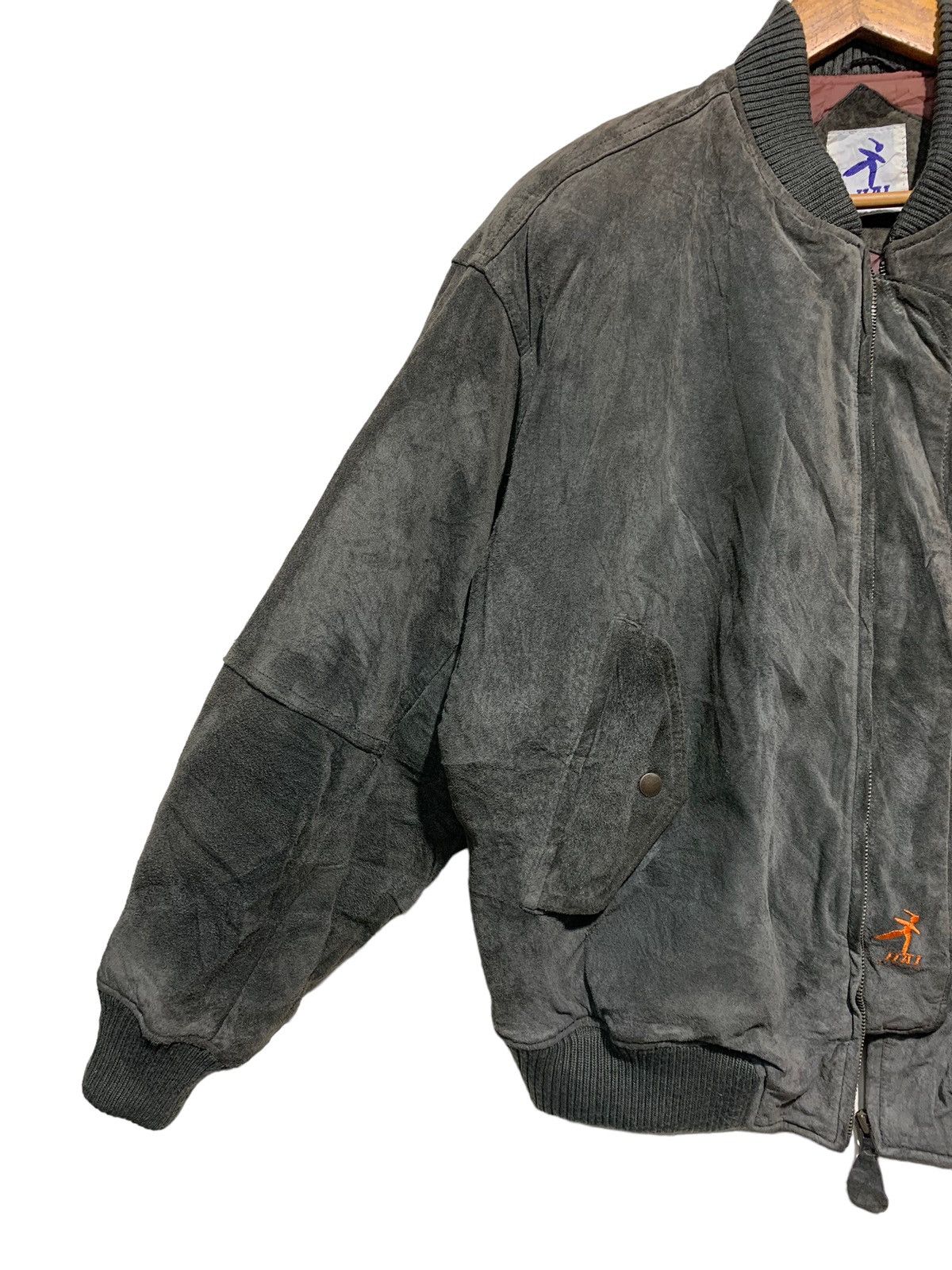 Hai Sporting Gear 🔥RARE VTG HSG ISSEY MIYAKE A/W 77 BOMBER LEATHER JACKET Size US M / EU 48-50 / 2 - 6 Thumbnail