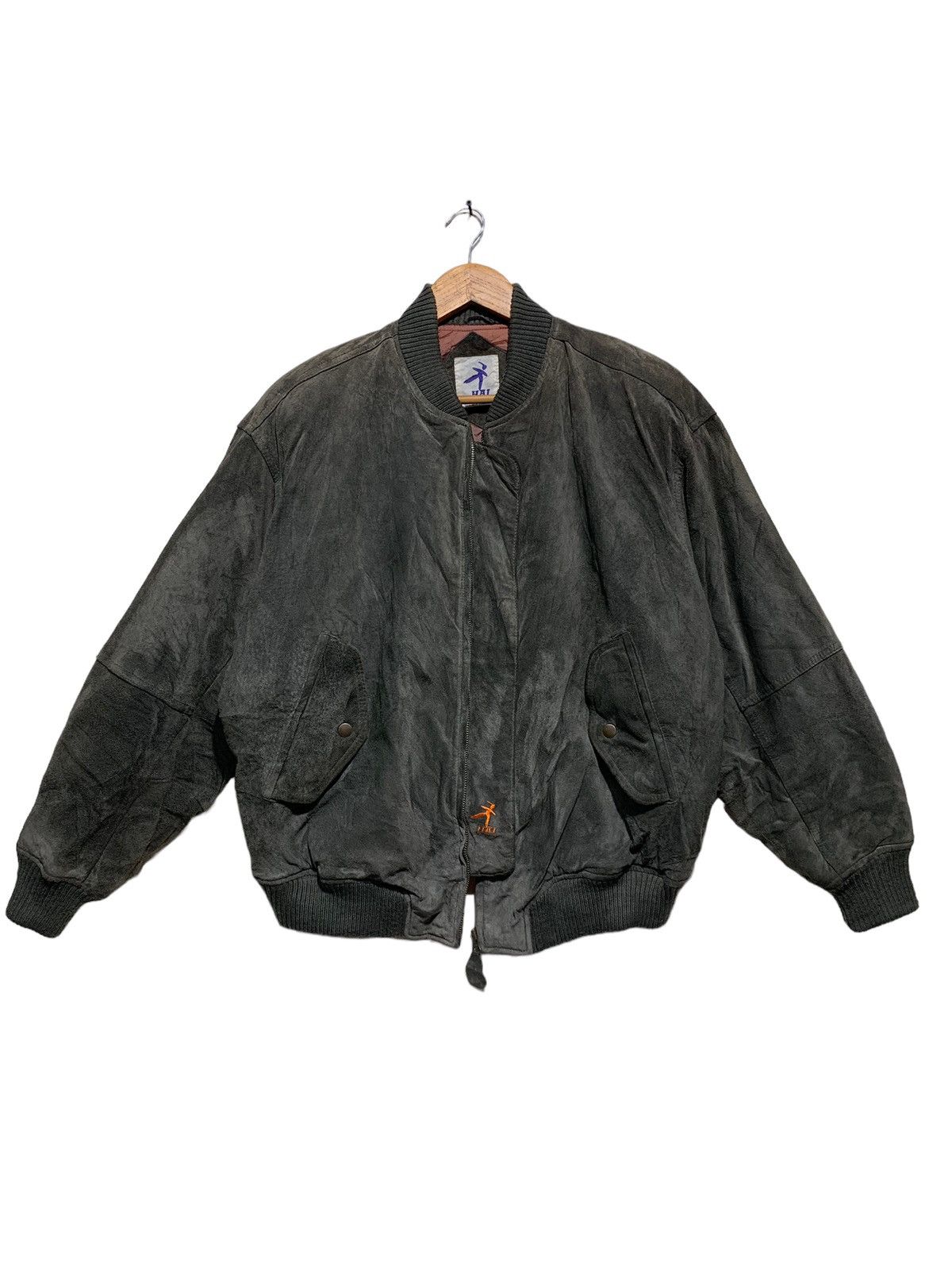 Hai Sporting Gear 🔥RARE VTG HSG ISSEY MIYAKE A/W 77 BOMBER LEATHER JACKET Size US M / EU 48-50 / 2 - 5 Thumbnail