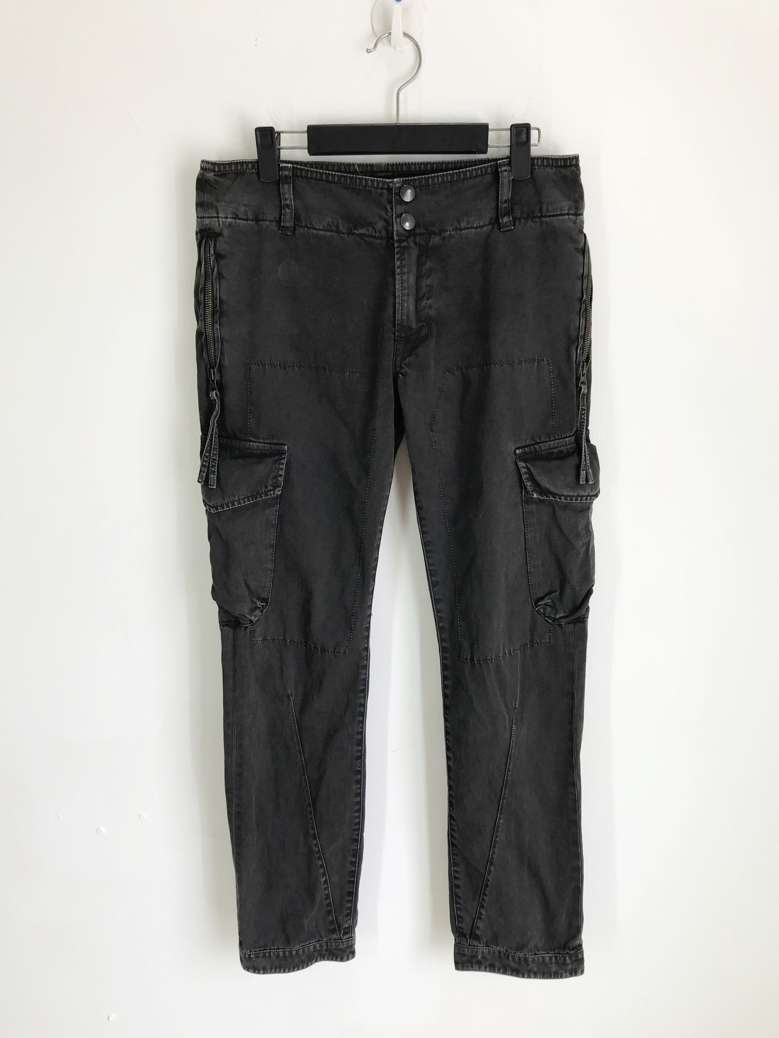 Hysteric Glamour Japanese Brand Rna Waxed Zipper Hem Cargo Pant Size US 30 / EU 46 - 3 Thumbnail