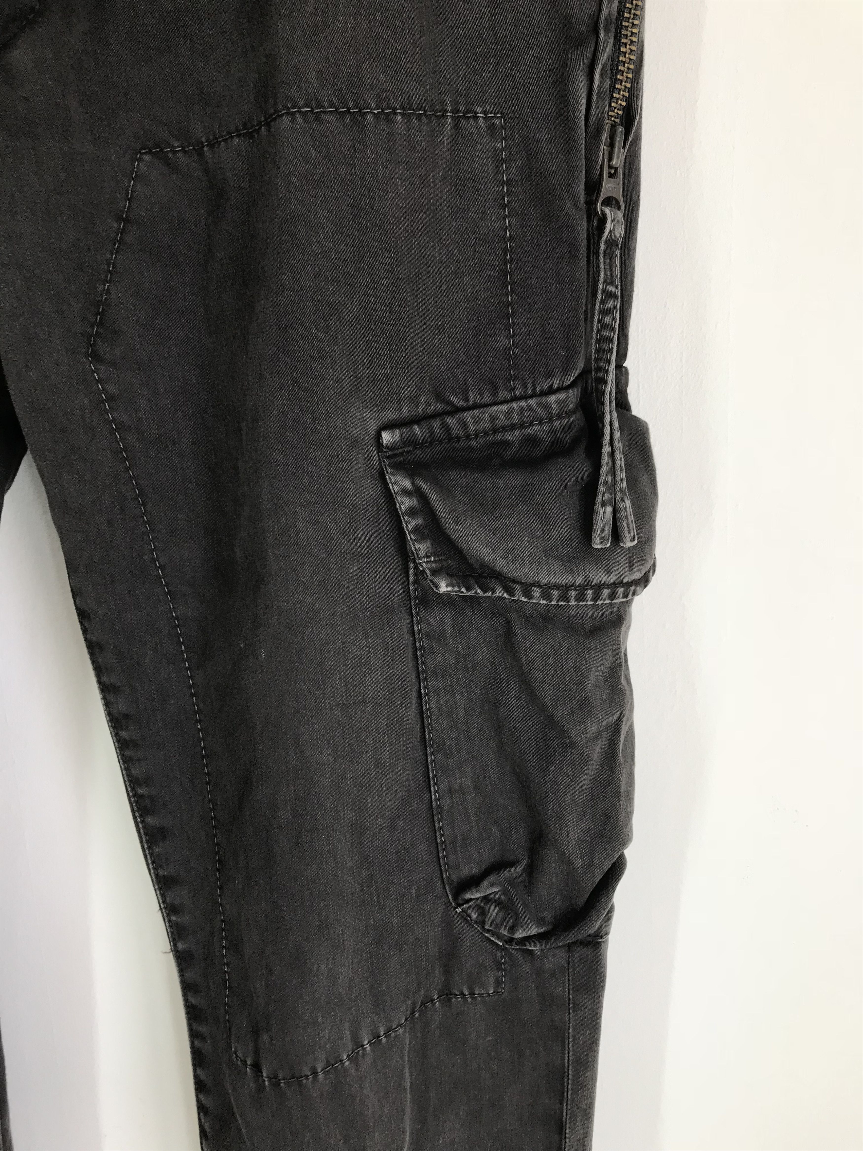 Hysteric Glamour Japanese Brand Rna Waxed Zipper Hem Cargo Pant Size US 30 / EU 46 - 4 Thumbnail