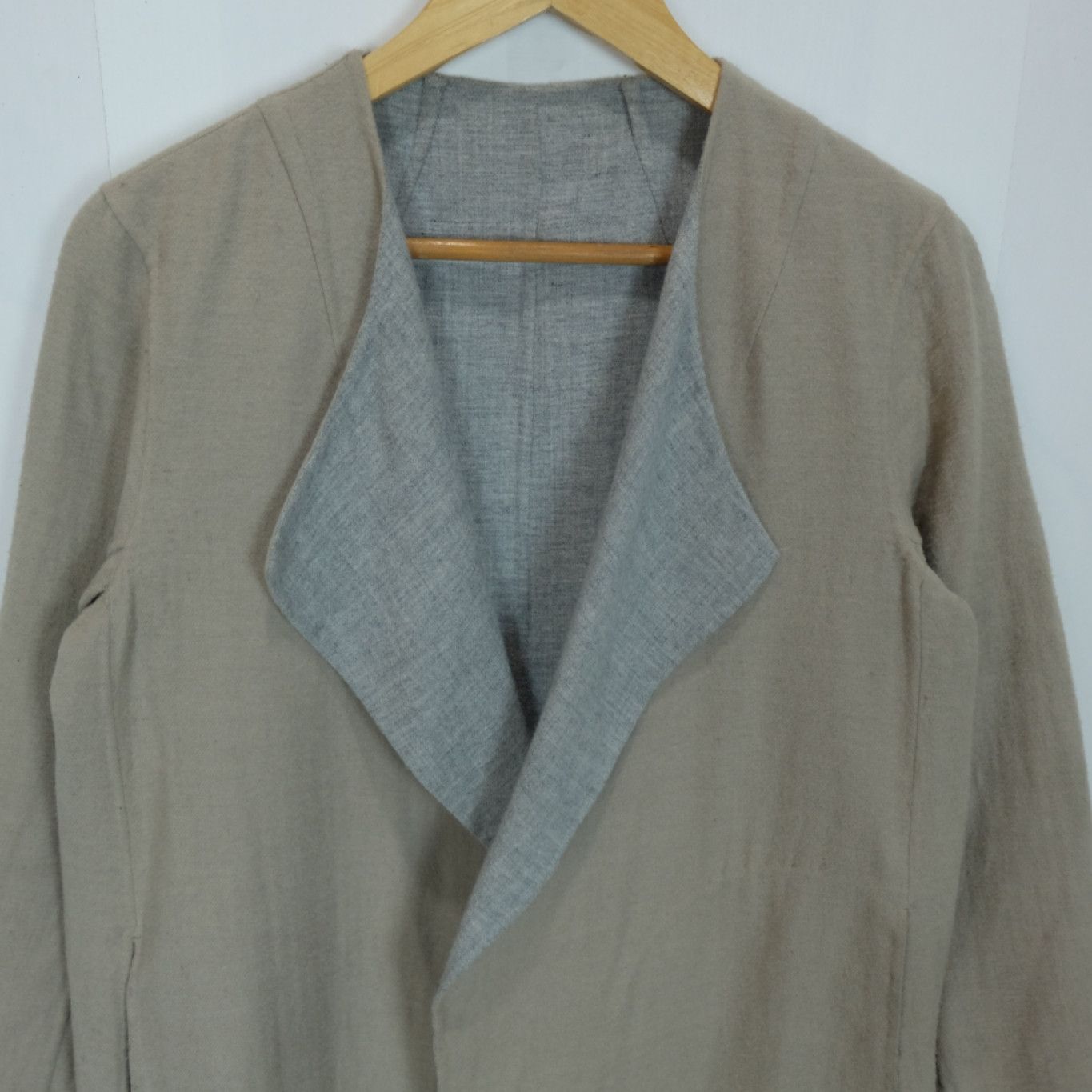 Theory THEORY Overlap Long Light Wool Coat Without Button Size US S / EU 44-46 / 1 - 3 Thumbnail