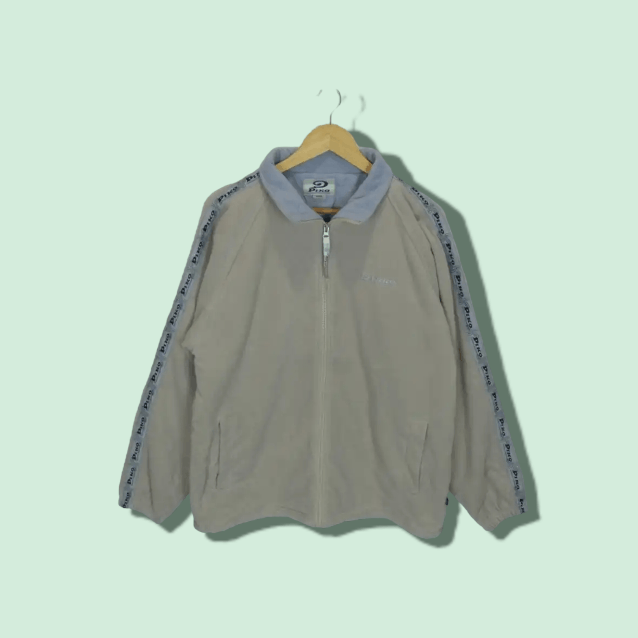 Japanese Brand × Vintage Vintage PIKO Sherpa Fleece Jacket Sidetape Size US L / EU 52-54 / 3 - 1 Thumbnail