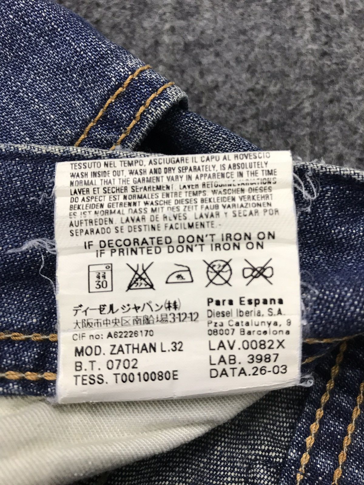 Diesel Vintage Diesel Industries Denim Jeans Pant Size US 30 / EU 46 - 13 Thumbnail
