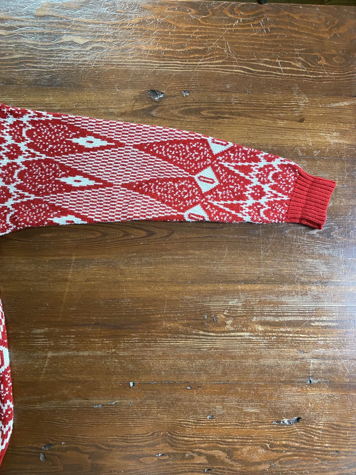Vintage Vintage 80’s South Channel Geometric Design Knit Sweater Size US L / EU 52-54 / 3 - 6 Thumbnail