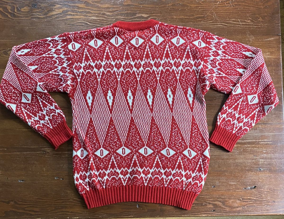 Vintage Vintage 80’s South Channel Geometric Design Knit Sweater Size US L / EU 52-54 / 3 - 9 Thumbnail