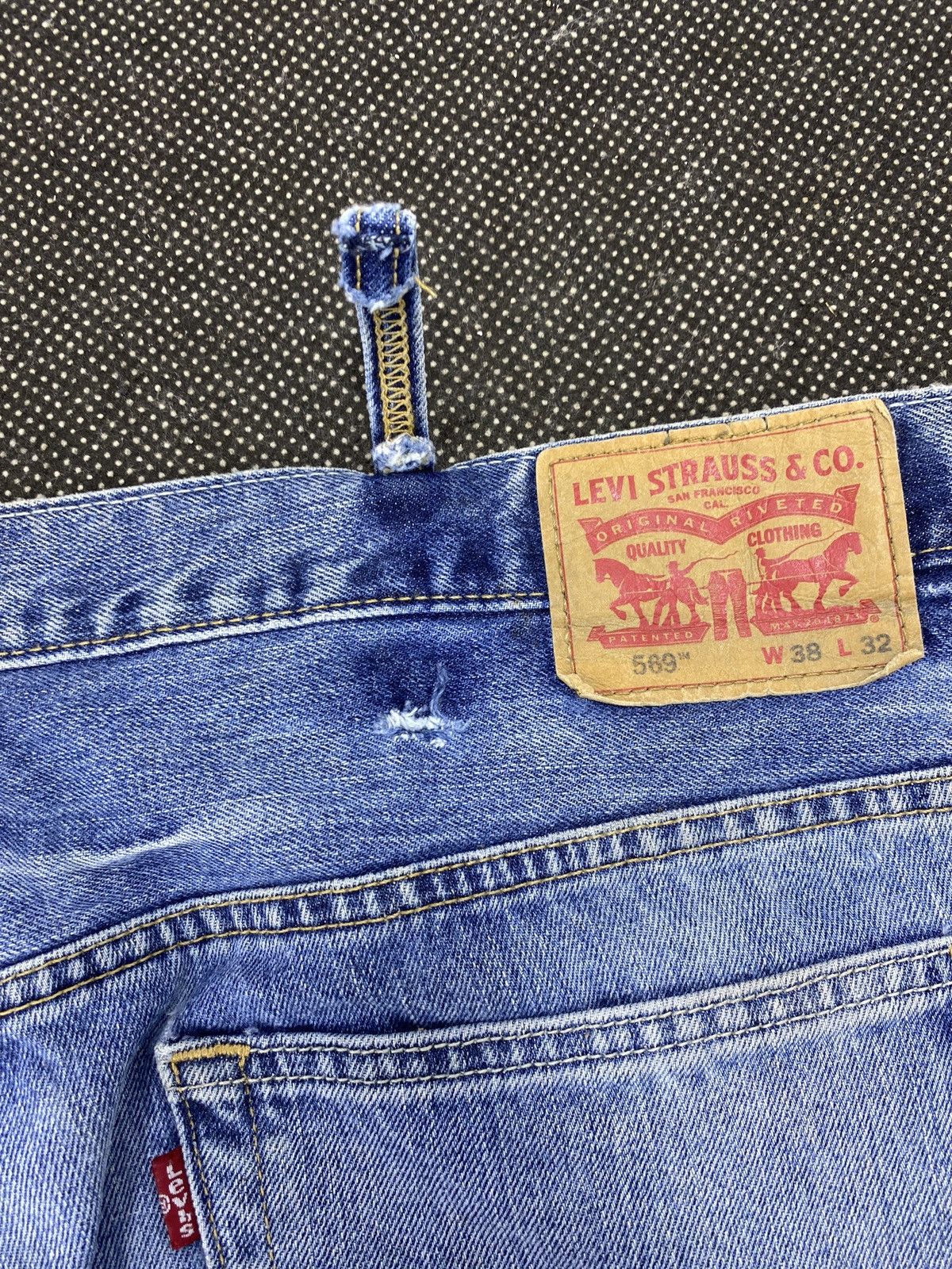 Levi's VINTAGE LEVI'S 569 RUSTY BLUE WASH JEANS -J512 Size US 42 / EU 58 - 10 Thumbnail