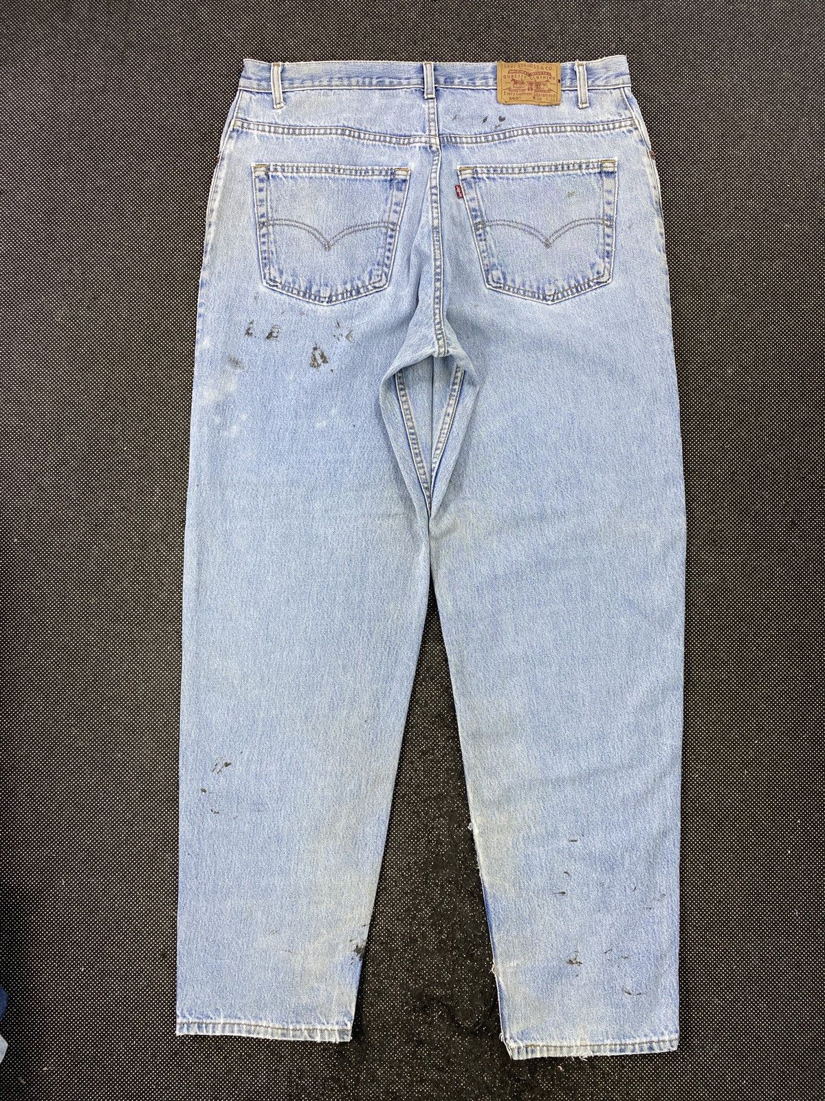 Jean × Levi's × Vintage 90s VINTAGE LEVIS 560 BLUE WASH JEANS -J513 Size US 39 - 3 Thumbnail