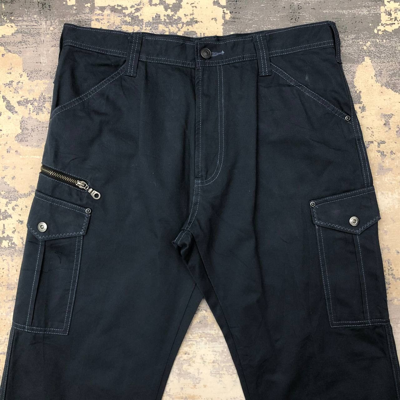 Japanese Brand P609 JAPAN WORKWEAR CARGO PANTS Size US 33 - 2 Thumbnail