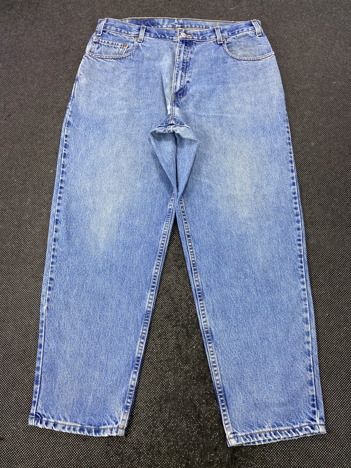 Jean VINTAGE LEVIS 560 TAPERED LEG BLUE WASH JEANS -J514 Size US 37 - 2 Thumbnail