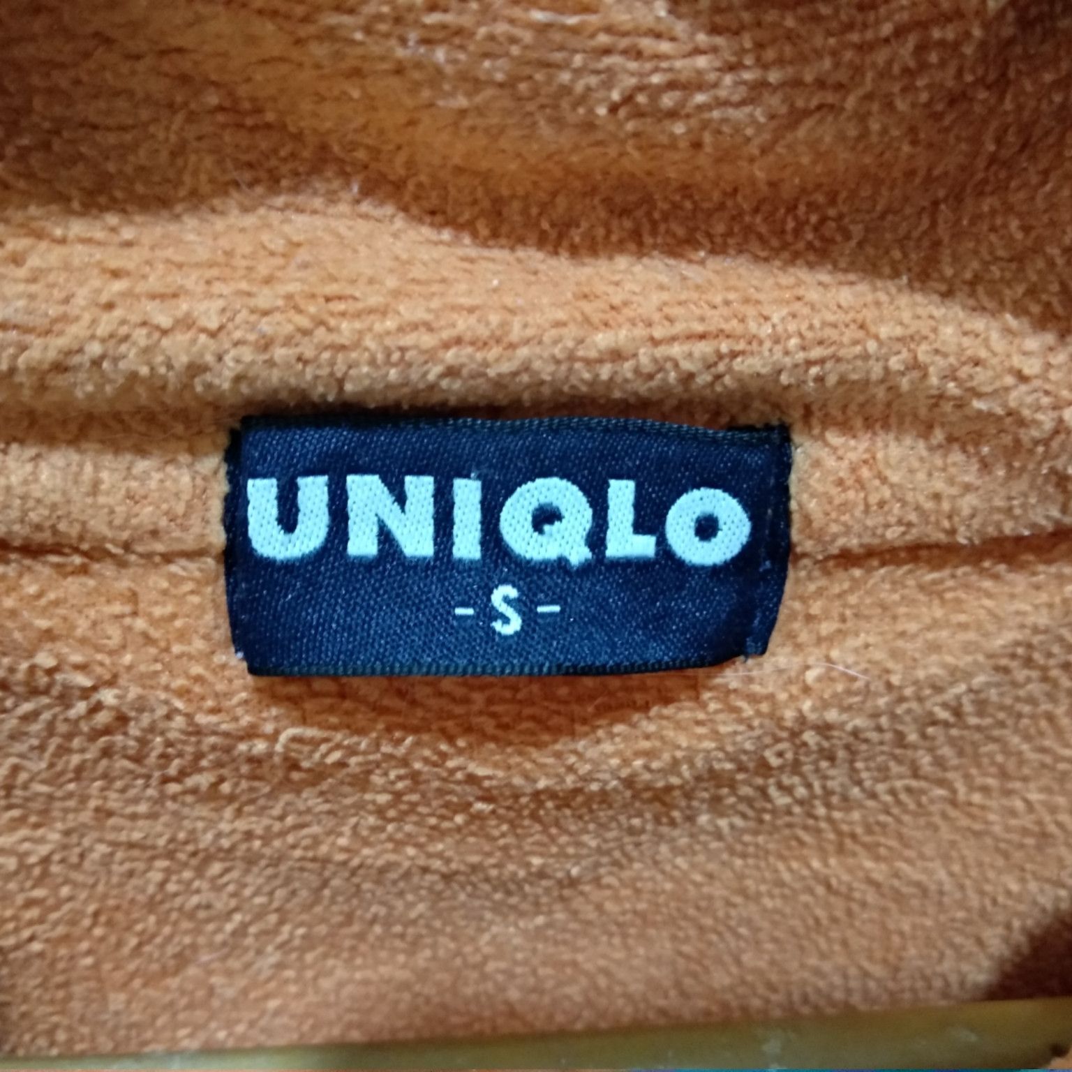 Japanese Brand × Uniqlo × Vintage Vintage 90's UNIQLO Orange Fleece Jacket Size S / US 4 / IT 40 - 7 Thumbnail