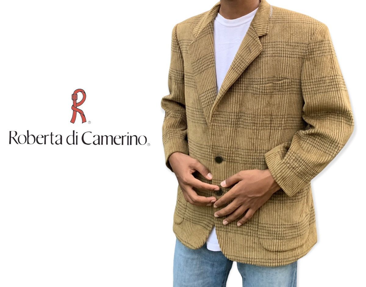 Roberta di Camerino 🧳Roberta Di Camerino Peanut Corduroy Blazer Size US S / EU 44-46 / 1 - 2 Thumbnail