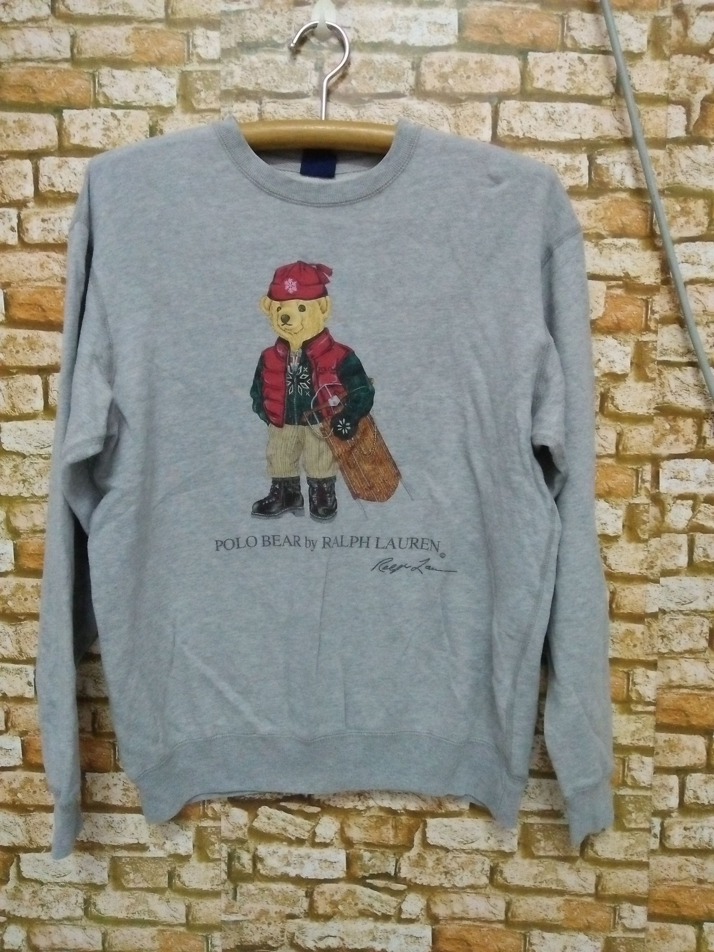 Polo Ralph Lauren × Vintage VTG POLO BEAR RALPH LAUREN SWEATSHIRT (B26) Size US S / EU 44-46 / 1 - 1 Thumbnail