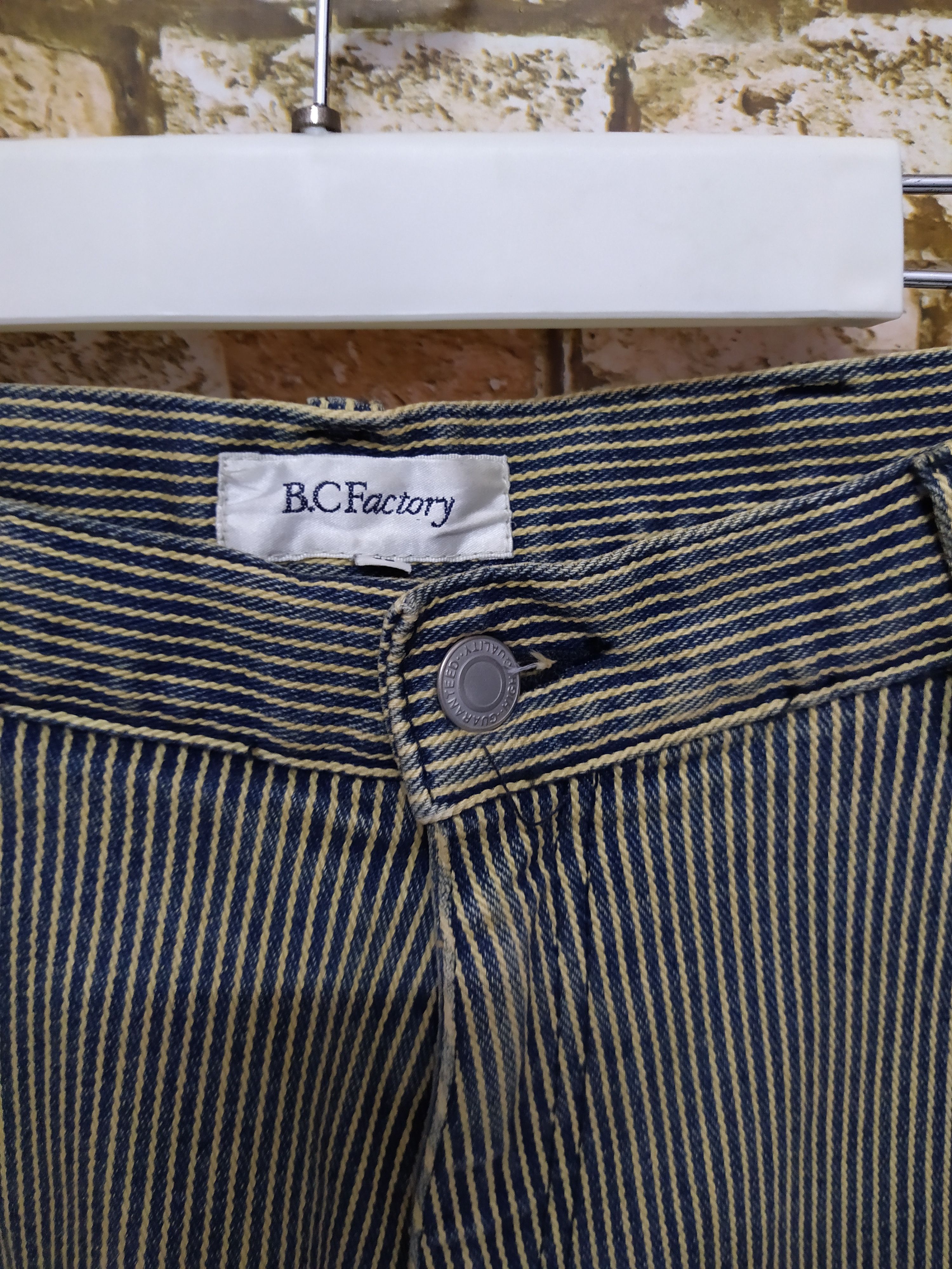 Japanese Brand B.C FACTORY JAPAN HICKORY STRIPE CARPENTER (B640) Size US 34 / EU 50 - 7 Thumbnail