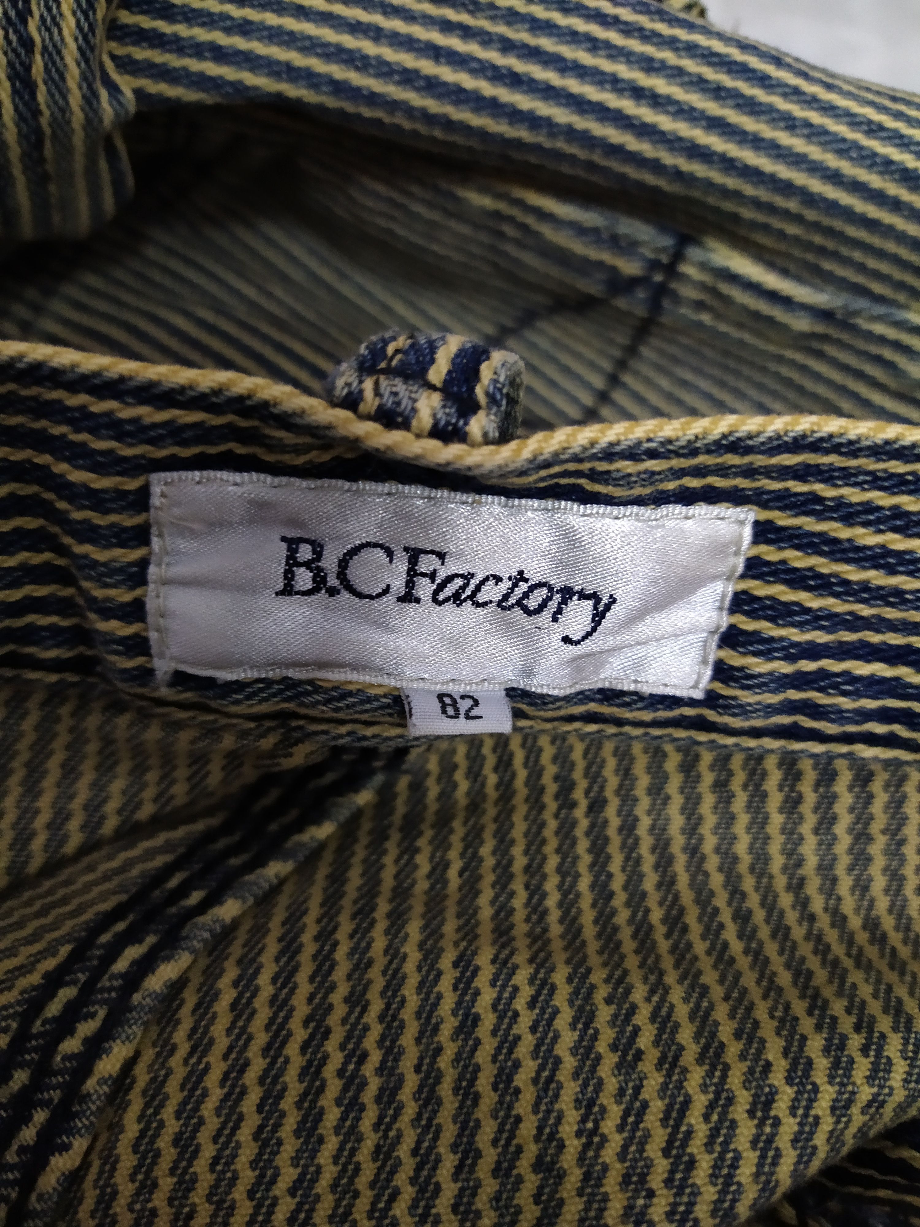 Japanese Brand B.C FACTORY JAPAN HICKORY STRIPE CARPENTER (B640) Size US 34 / EU 50 - 11 Thumbnail