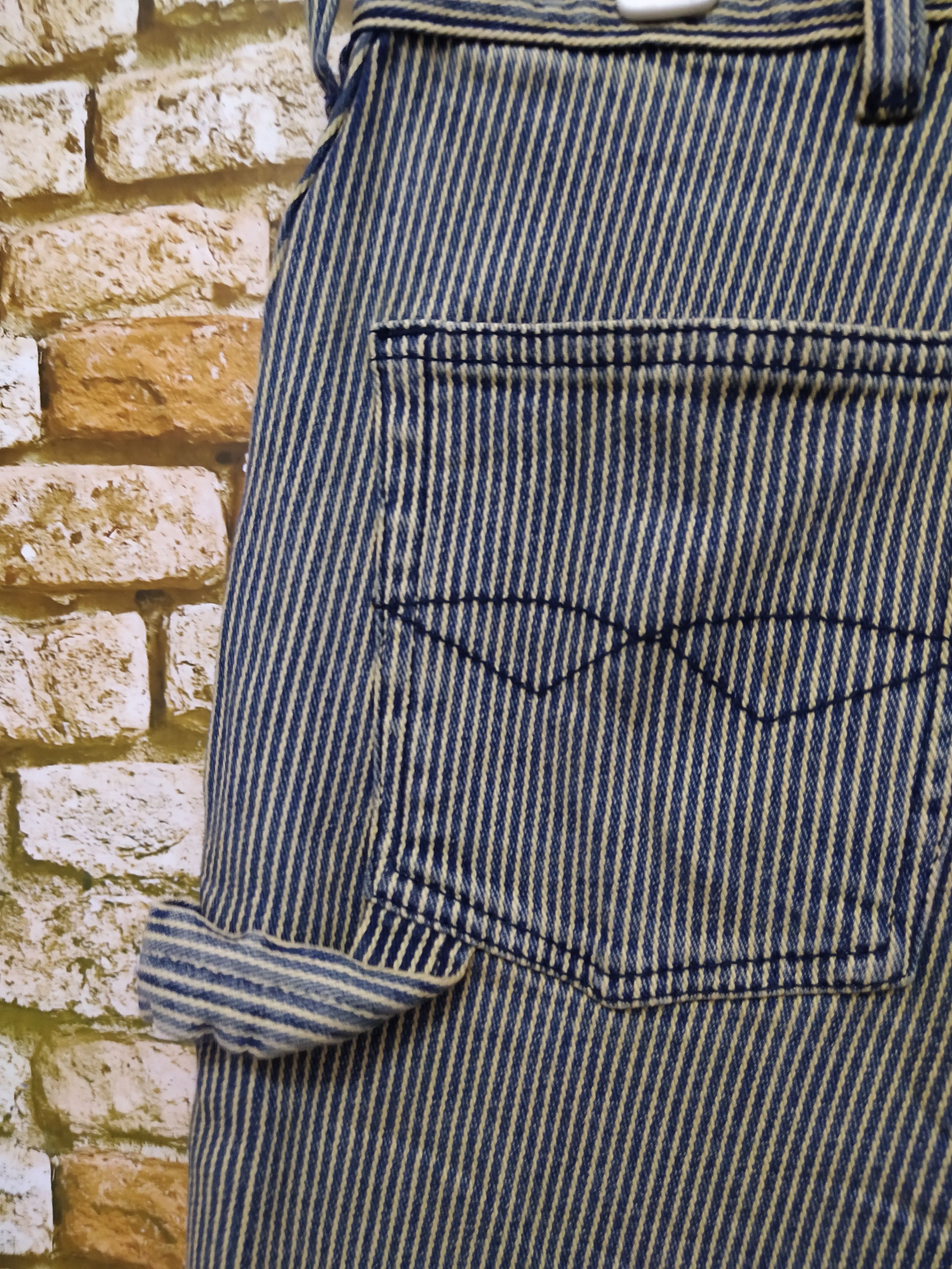Japanese Brand B.C FACTORY JAPAN HICKORY STRIPE CARPENTER (B640) Size US 34 / EU 50 - 2 Thumbnail