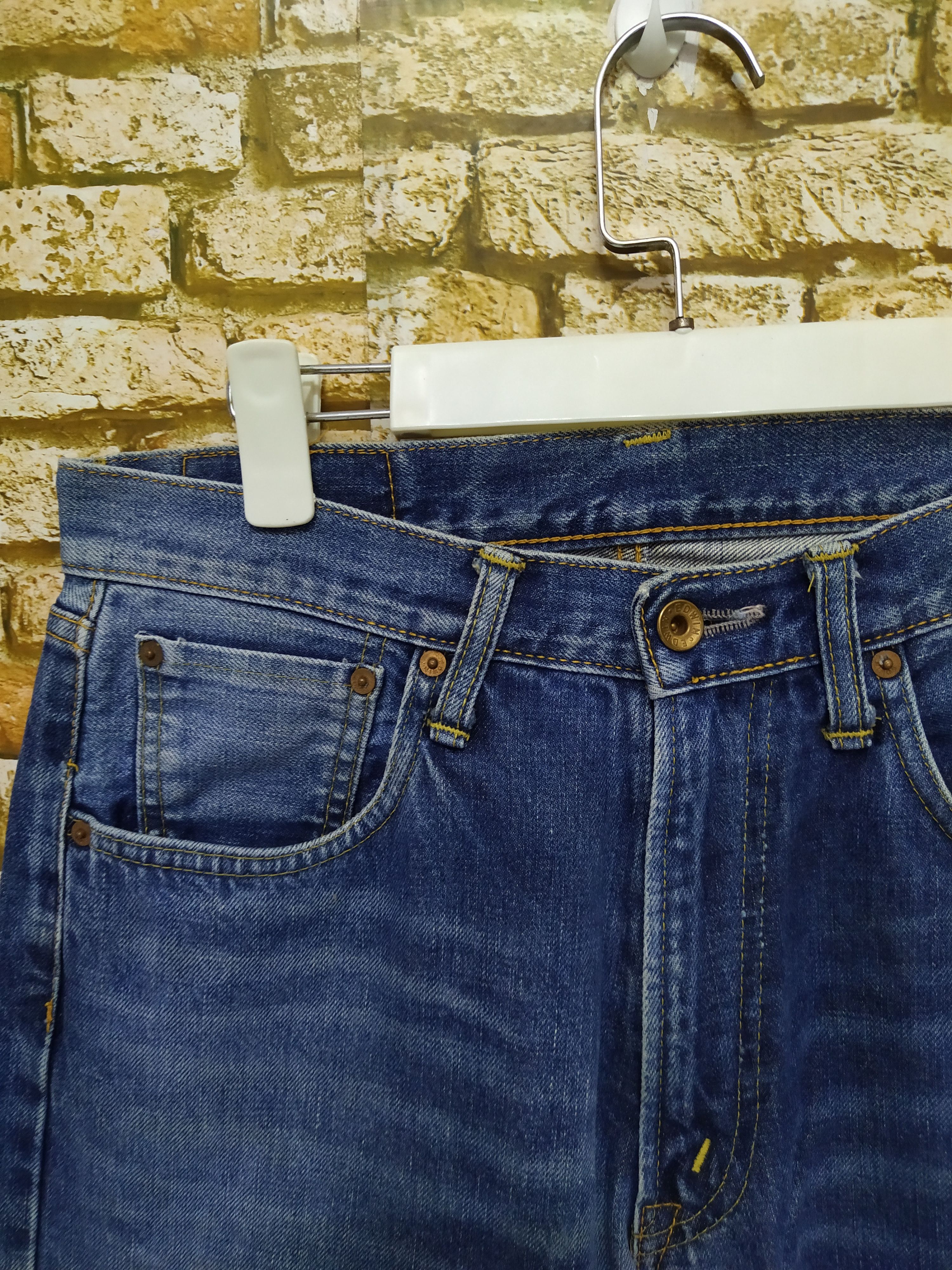 Edwin EDWIN 505 JAPAN SELVEDGE DENIM REDLINE (B724) w30 Size US 30 / EU 46 - 3 Thumbnail