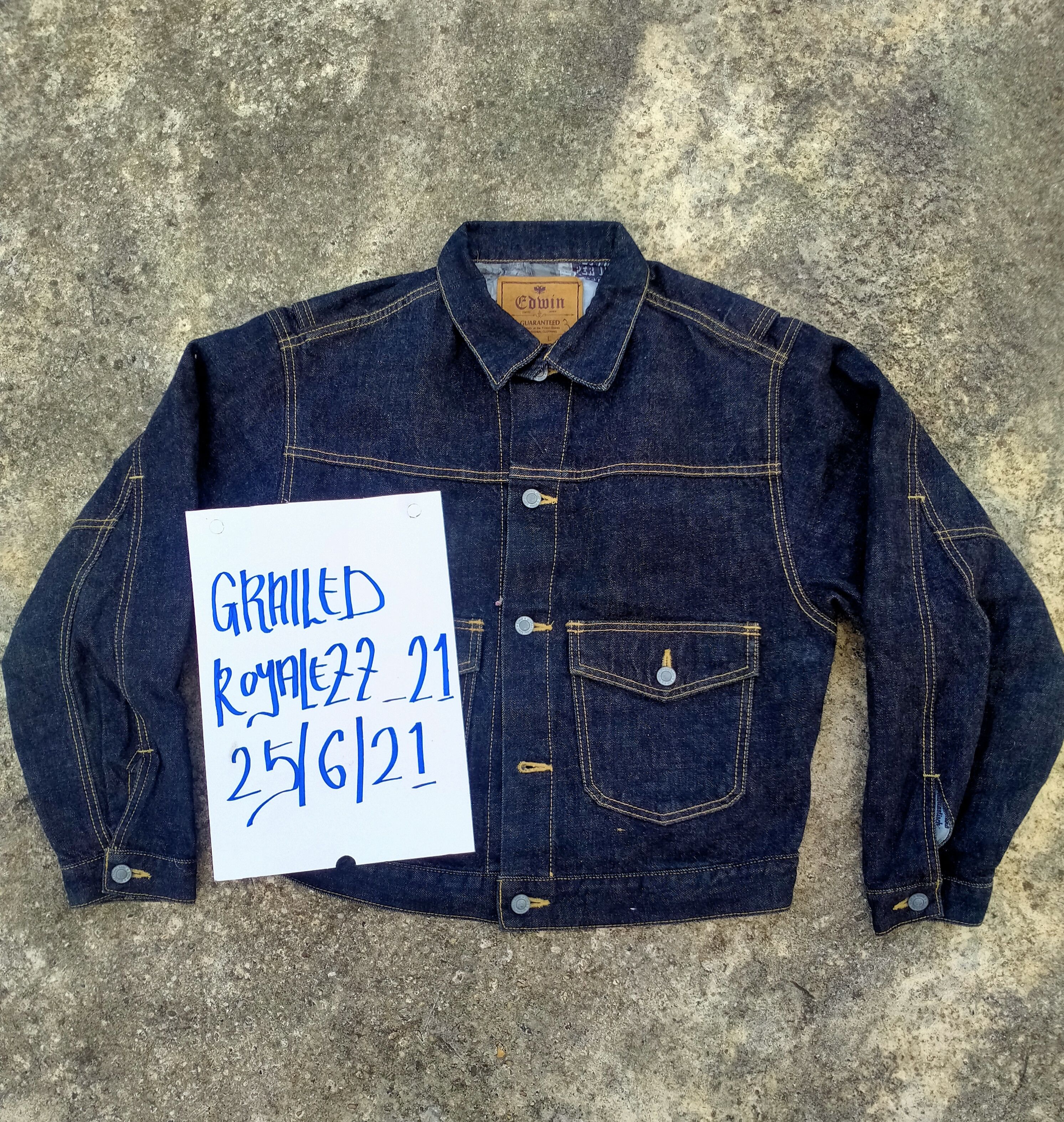Edwin × Japanese Brand EDWIN BLACK DENIM JACKET SIZE M Size US M / EU 48-50 / 2 - 6 Thumbnail
