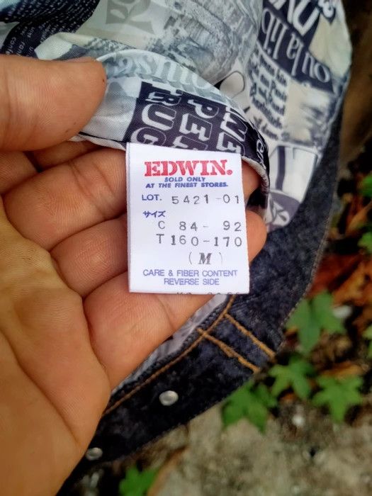 Edwin × Japanese Brand EDWIN BLACK DENIM JACKET SIZE M Size US M / EU 48-50 / 2 - 4 Thumbnail