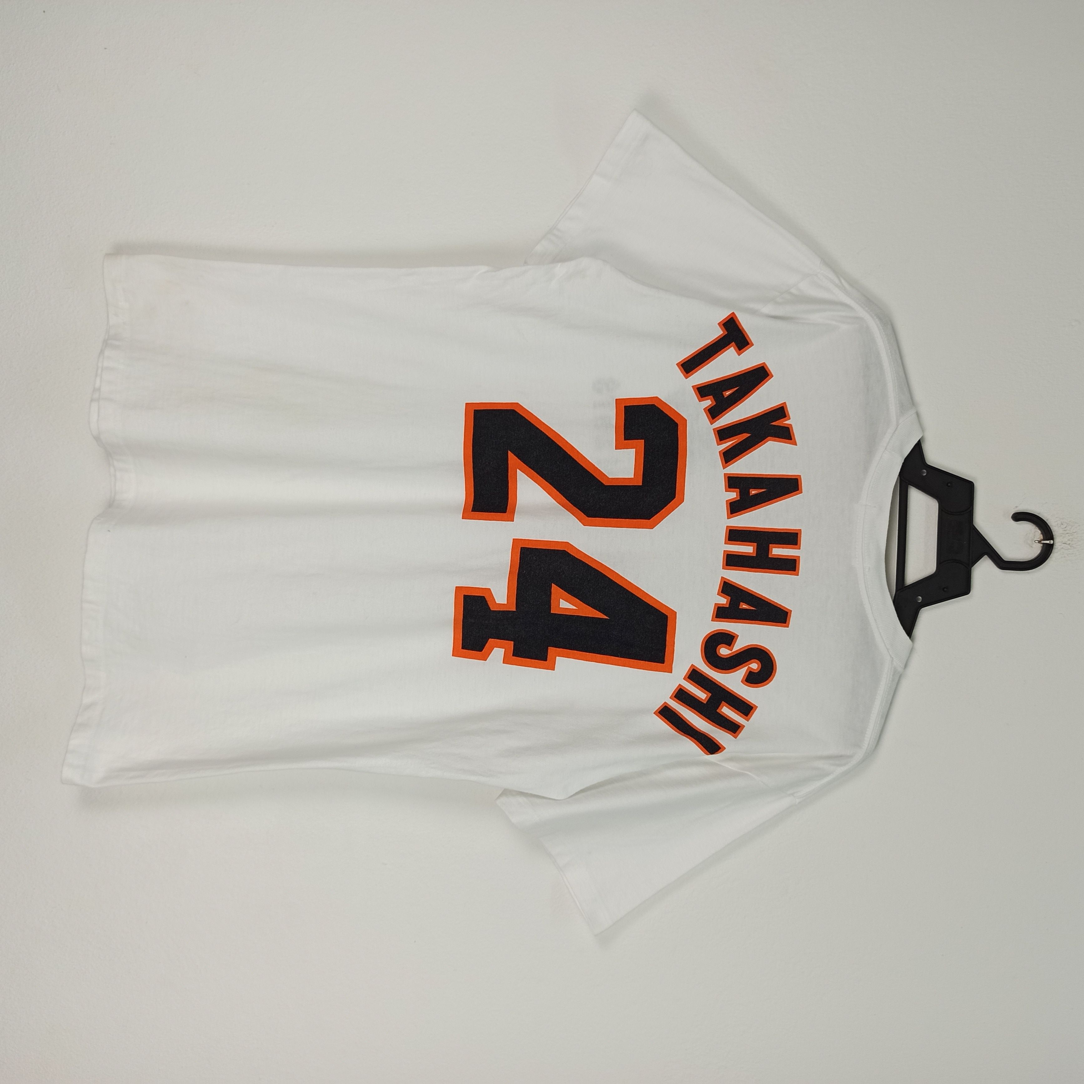 image of New York Giants x Vintage Mlb Baseball Giants 24 Takahashi Fan Tee Player in White (Size Large)