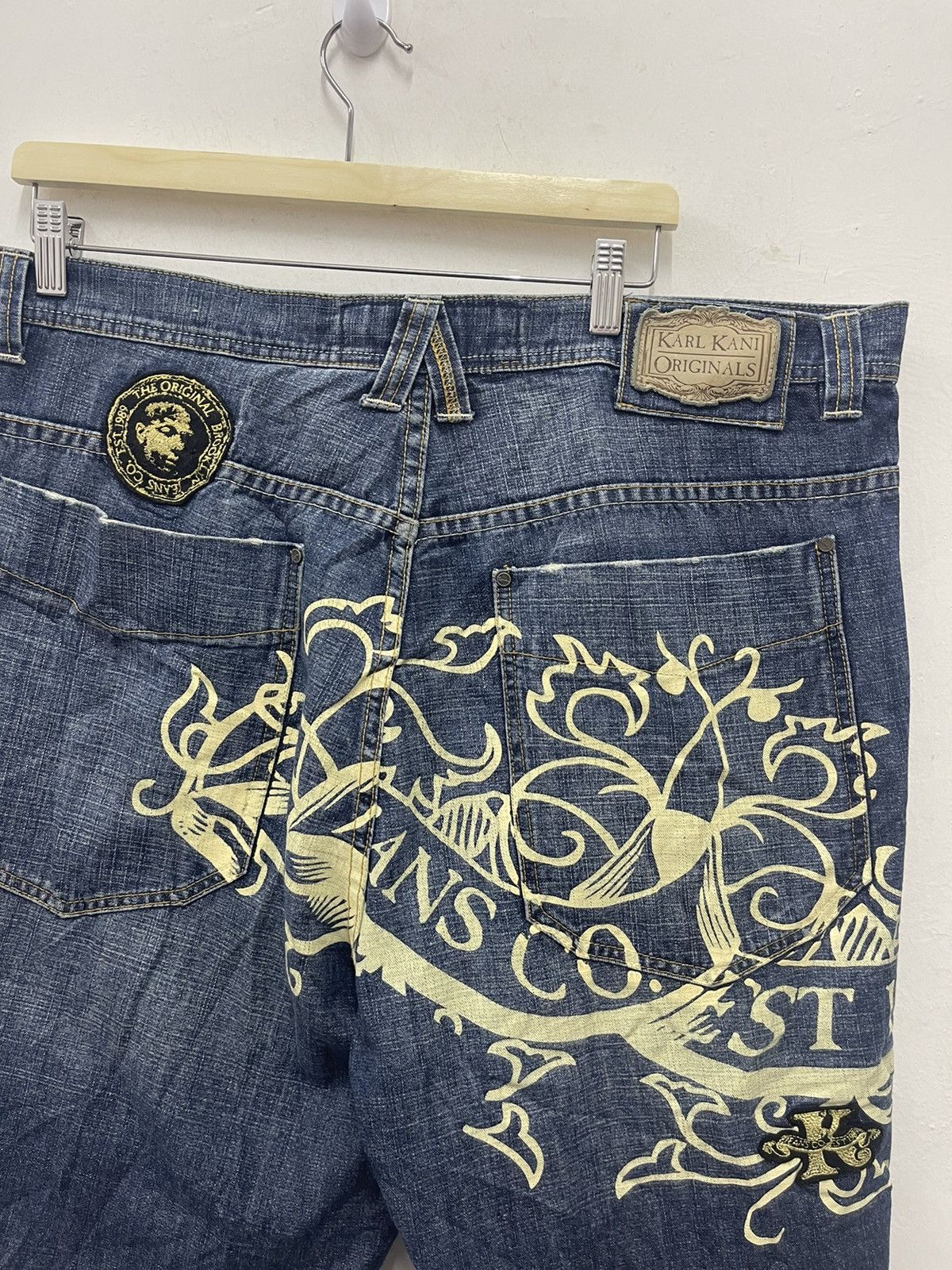 Karl Kani Rare Vintage KARL KANI Originals Denim Jeans Size US 38 / EU 54 - 2 Thumbnail