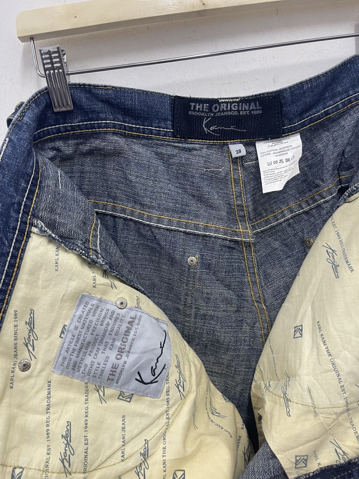 Karl Kani Rare Vintage KARL KANI Originals Denim Jeans Size US 38 / EU 54 - 10 Thumbnail