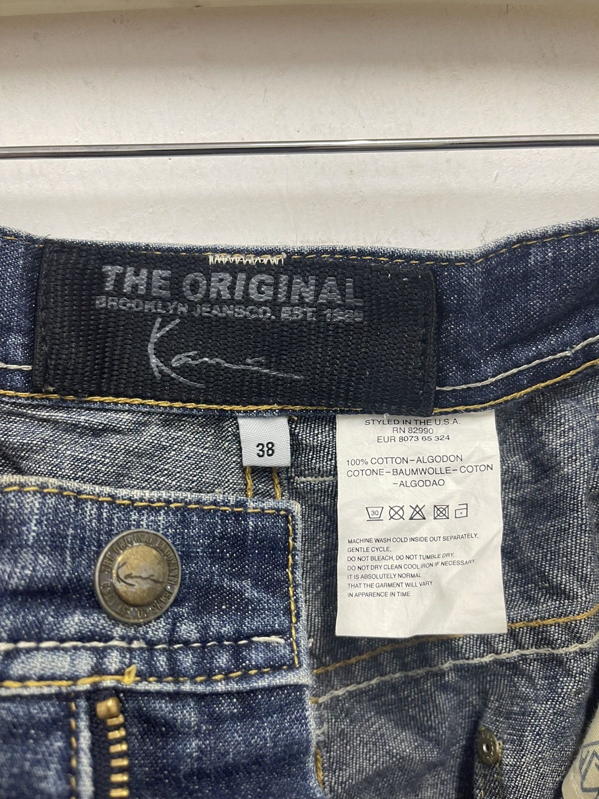 Karl Kani Rare Vintage KARL KANI Originals Denim Jeans Size US 38 / EU 54 - 9 Thumbnail