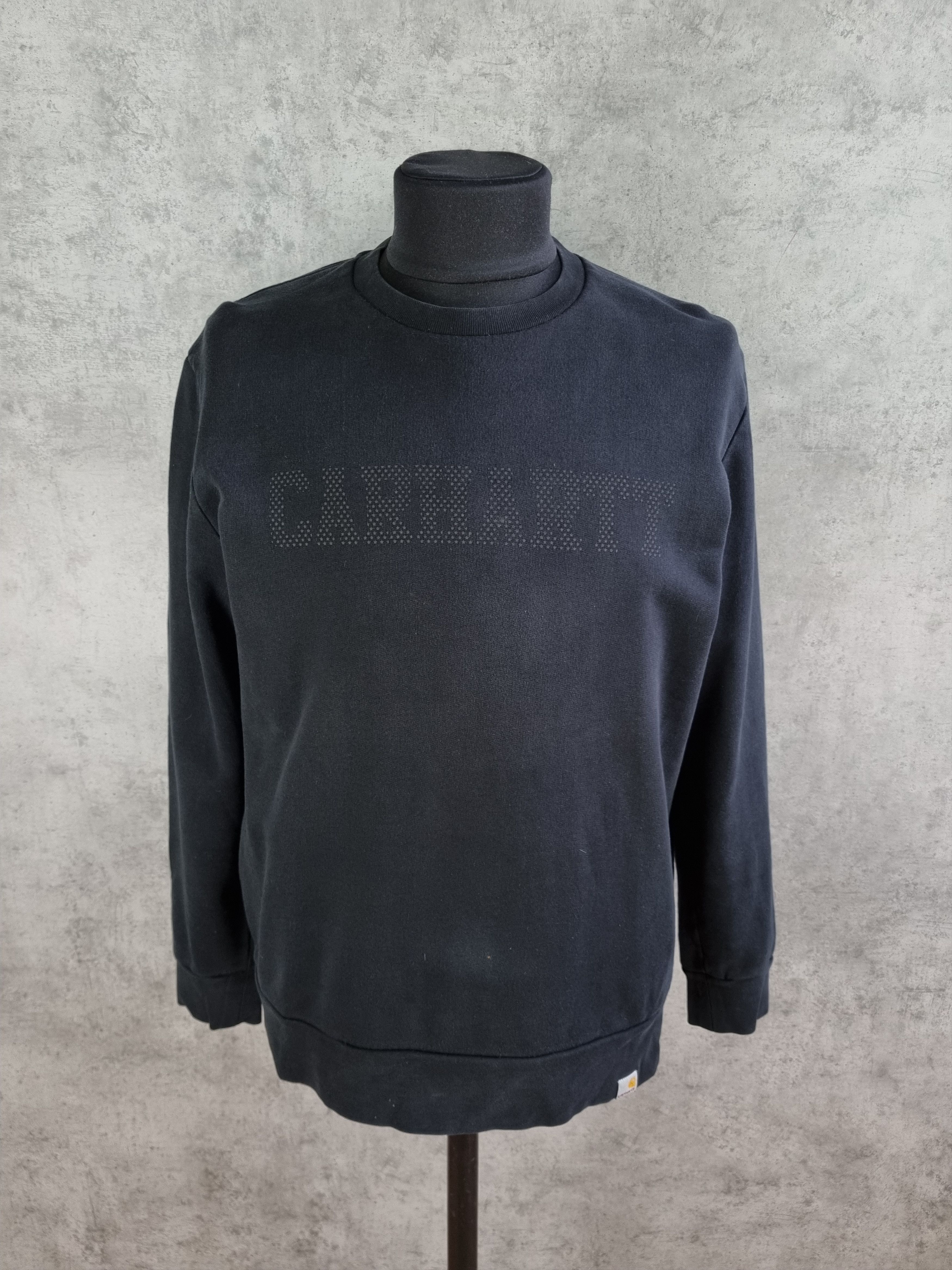 Carhartt × Carhartt Wip Faded Carhartt Hidden Washed Big Logo Vintage Sweatshirt Size US L / EU 52-54 / 3 - 5 Thumbnail