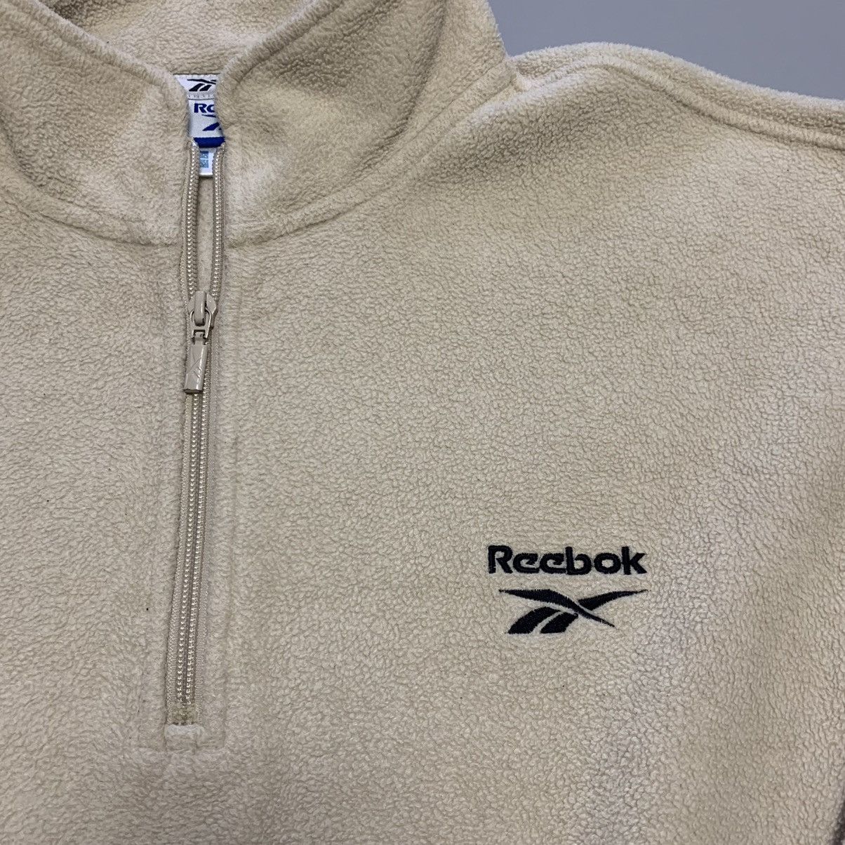 Reebok × Vintage Vintage Reebok Cream Fleece jacket Size US L / EU 52-54 / 3 - 6 Thumbnail