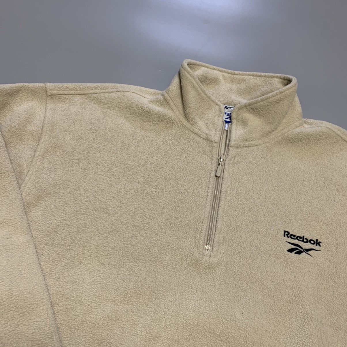 Reebok × Vintage Vintage Reebok Cream Fleece jacket Size US L / EU 52-54 / 3 - 5 Thumbnail