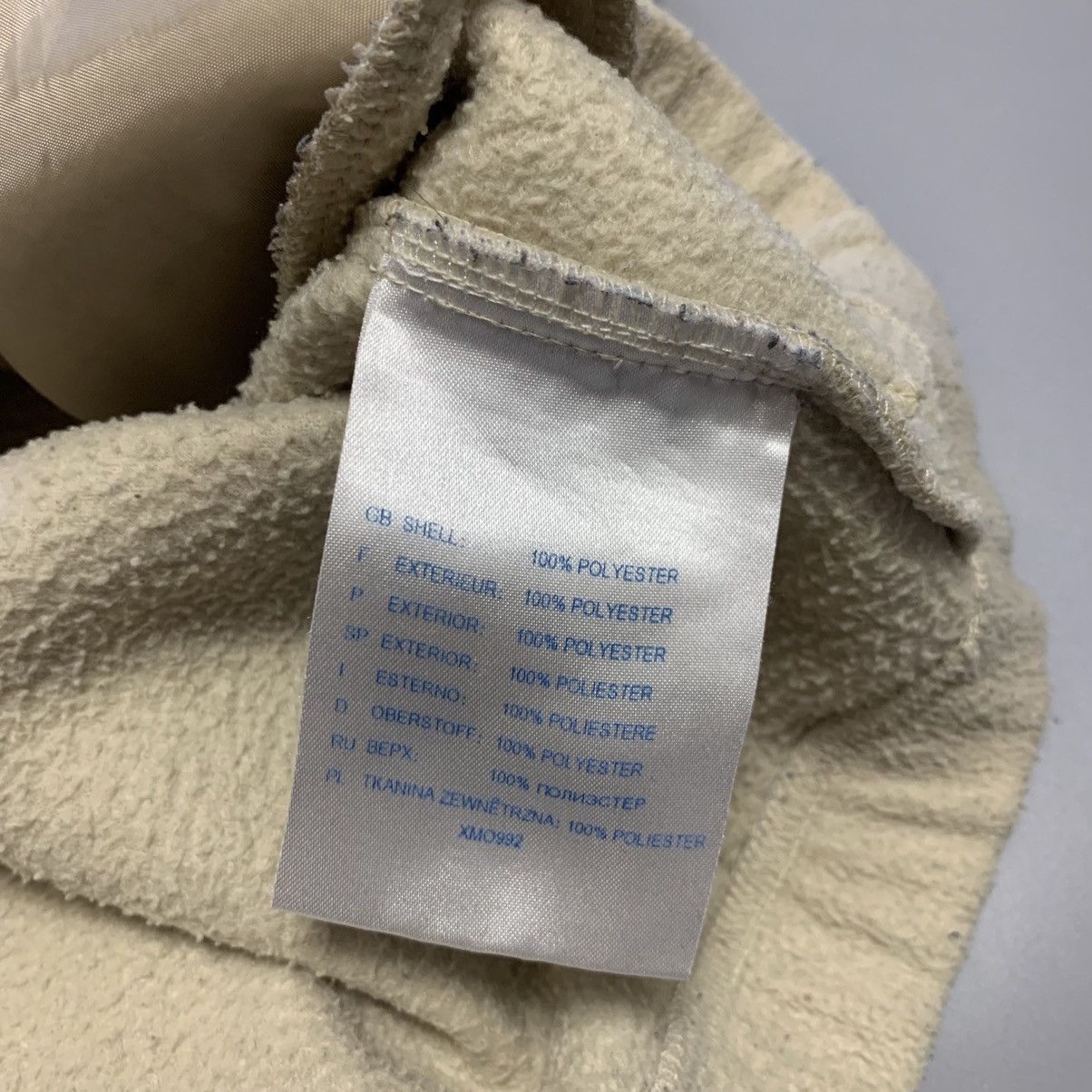 Reebok × Vintage Vintage Reebok Cream Fleece jacket Size US L / EU 52-54 / 3 - 9 Thumbnail