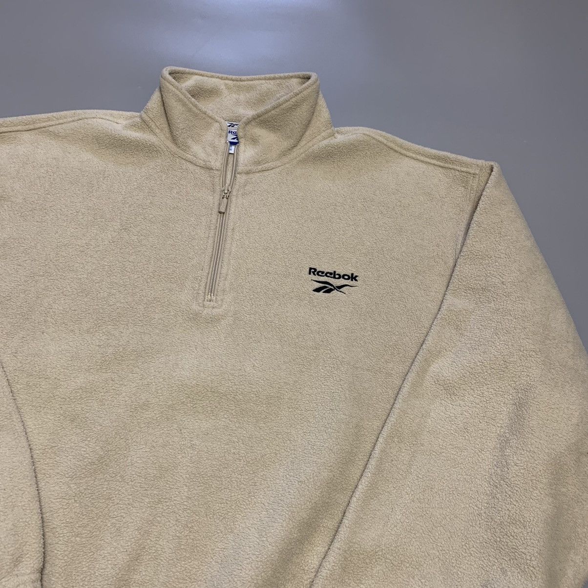 Reebok × Vintage Vintage Reebok Cream Fleece jacket Size US L / EU 52-54 / 3 - 2 Thumbnail