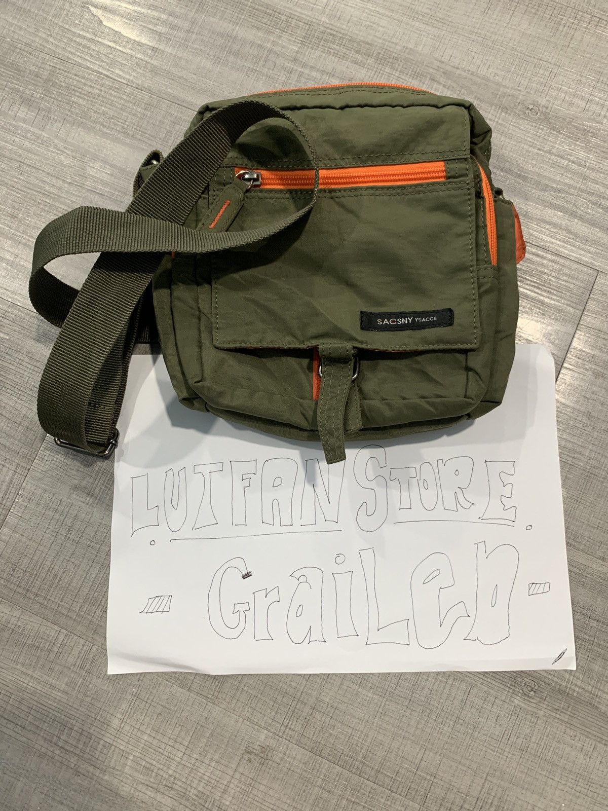 Yohji Yamamoto Yohji Yamamoto Sacsny Y'saccs Green Sling bag Size ONE SIZE - 9 Thumbnail
