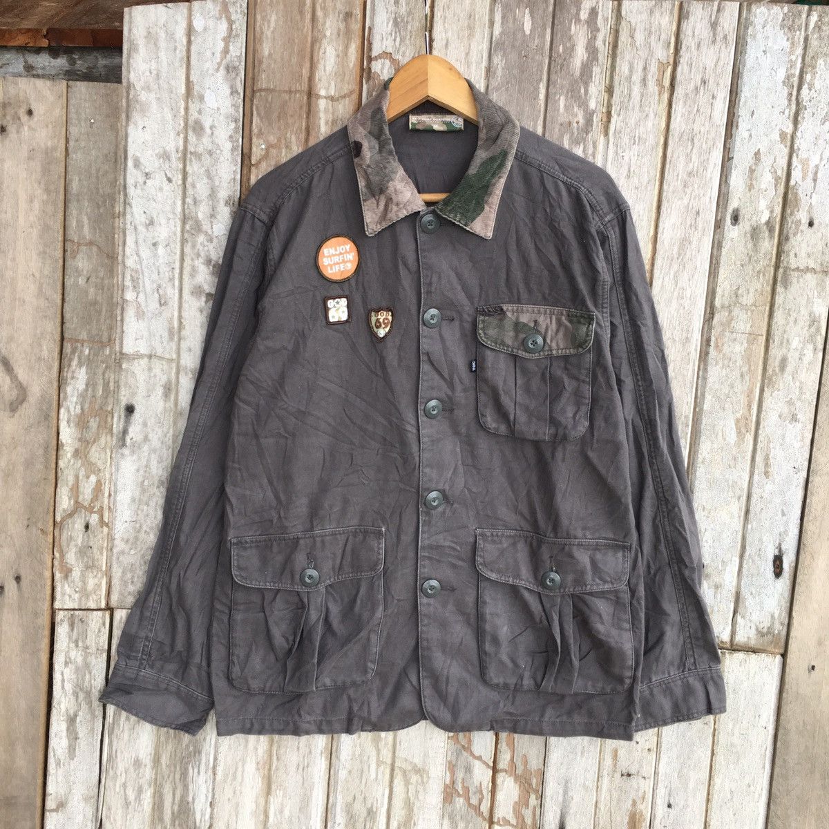 Vintage Vintage Faded Y2K T&C Surf Designs Button Up Jacket Size US M / EU 48-50 / 2 - 1 Thumbnail