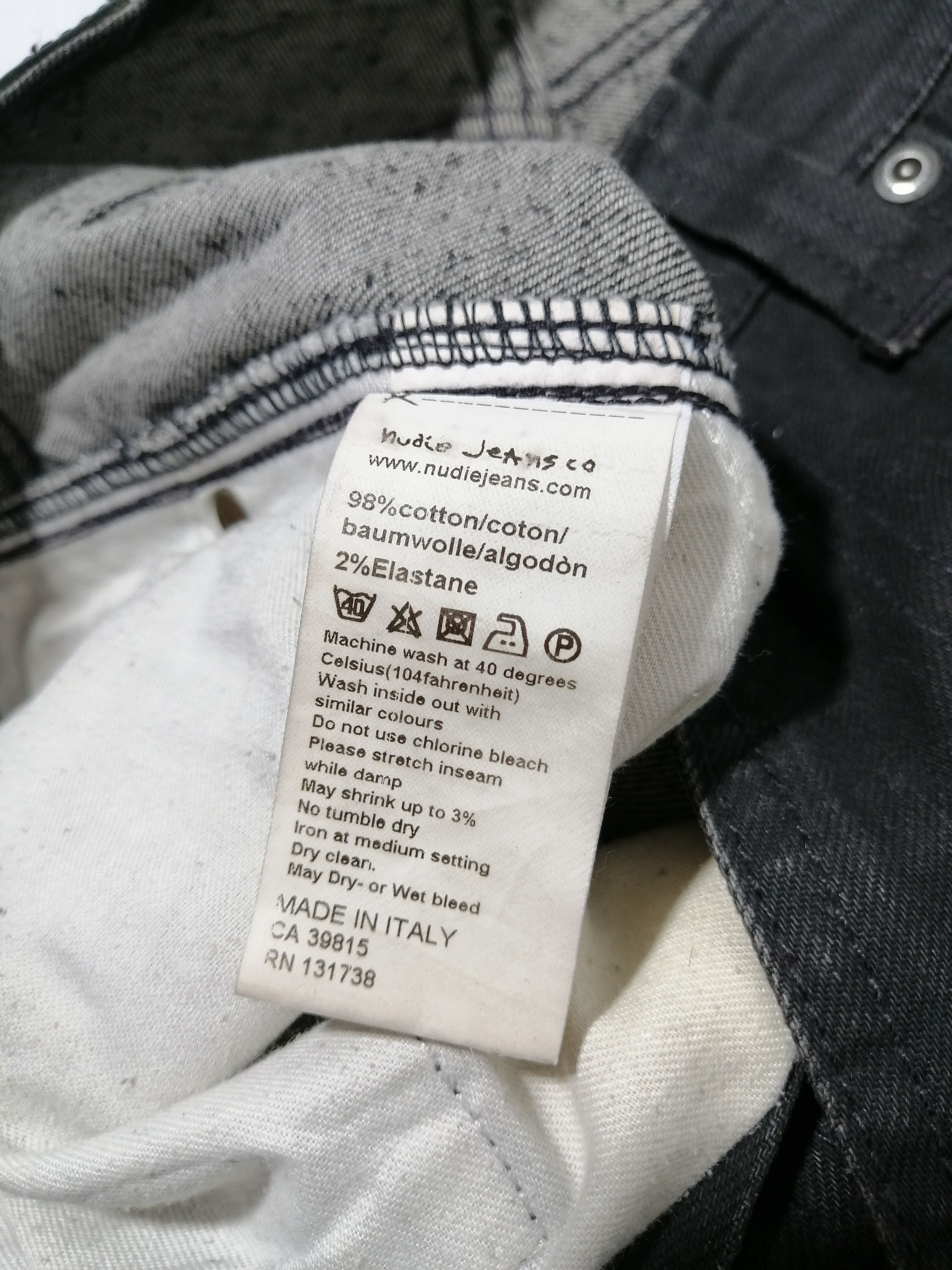 Nudie Jeans Nudie Thin Finn Dry Black Coated Size US 30 / EU 46 - 6 Thumbnail