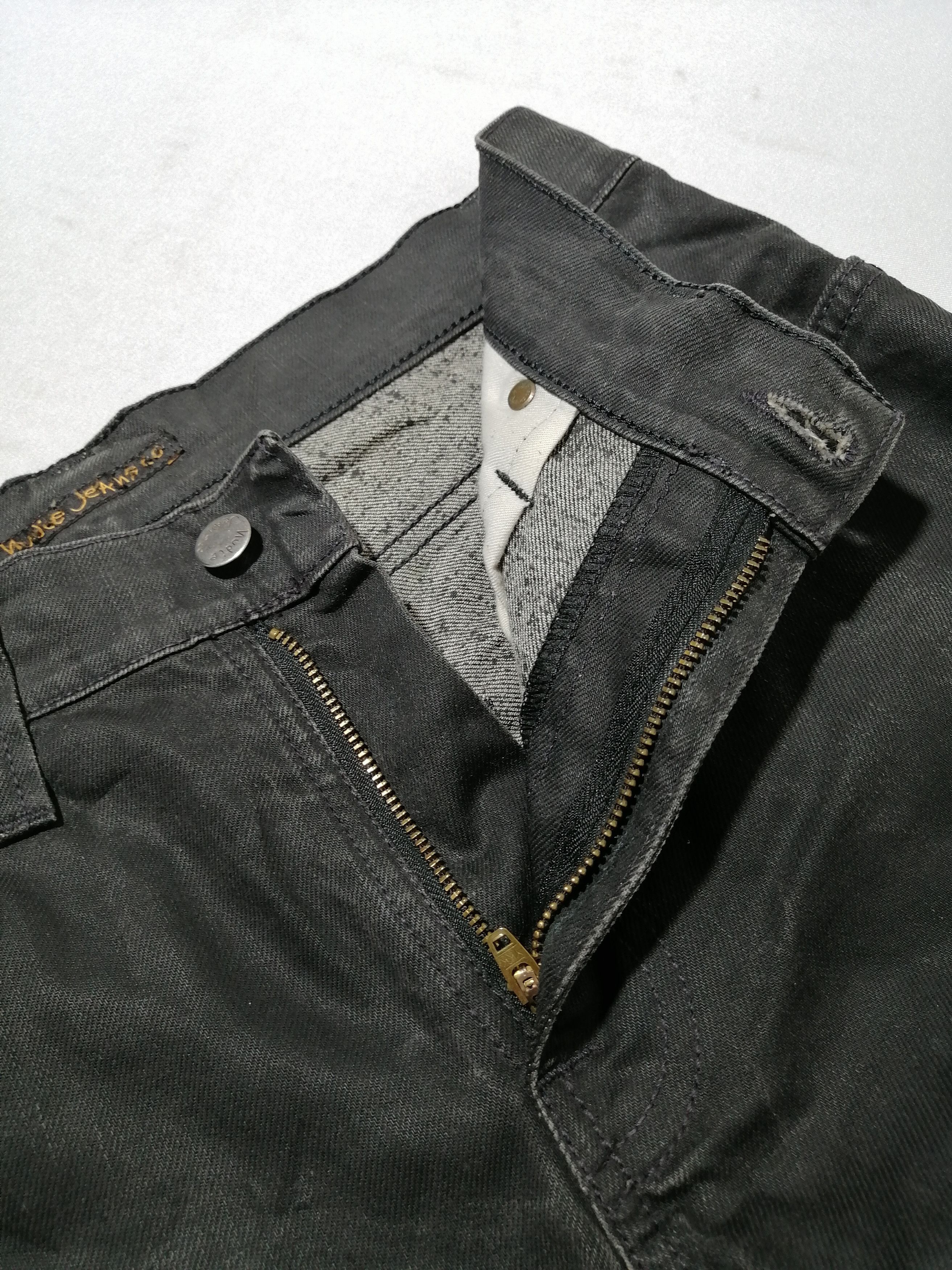 Nudie Jeans Nudie Thin Finn Dry Black Coated Size US 30 / EU 46 - 4 Thumbnail
