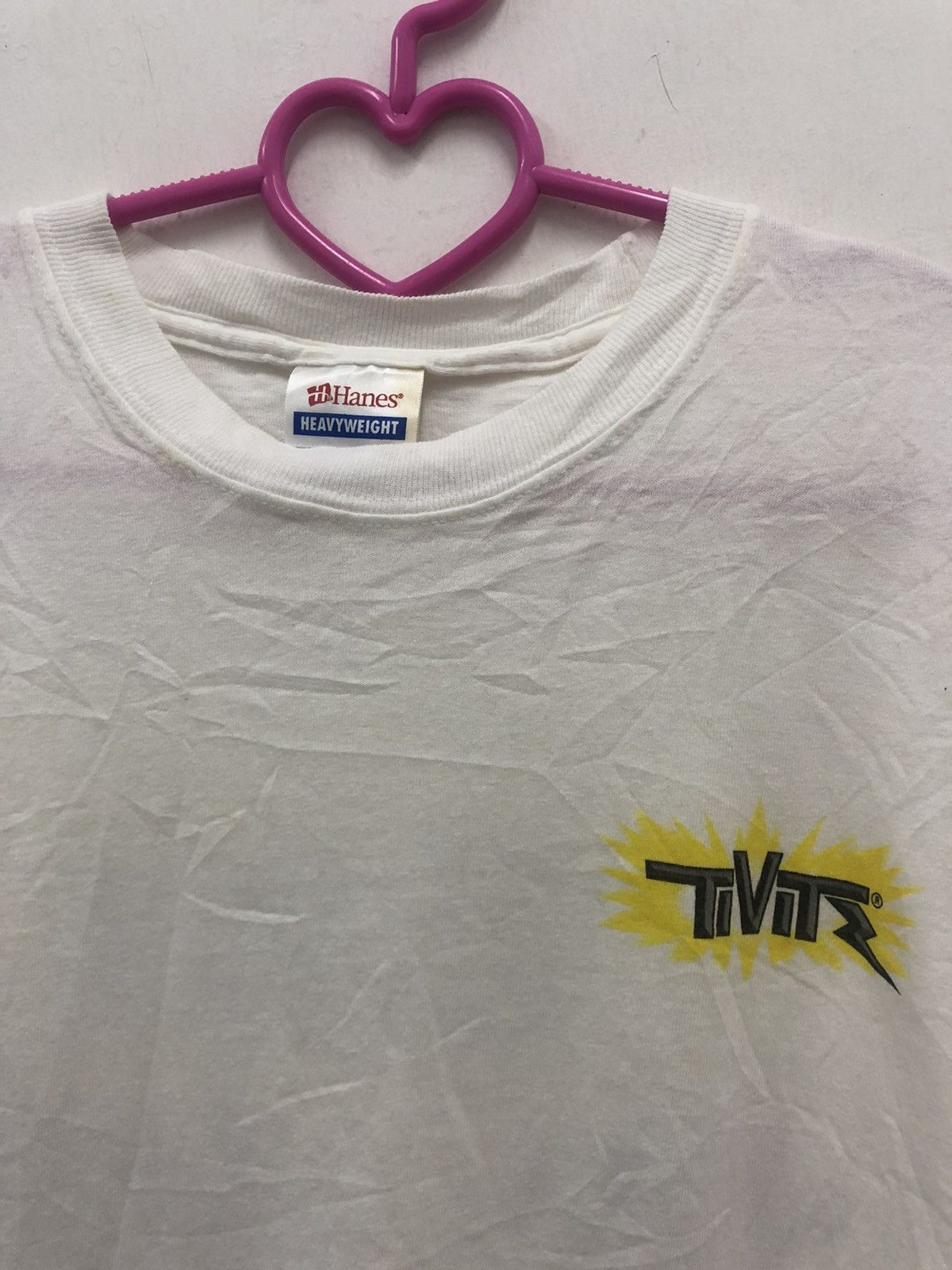 Vintage Rare Vintage TIVITZ Promo Hanes Tee Size US S / EU 44-46 / 1 - 4 Thumbnail