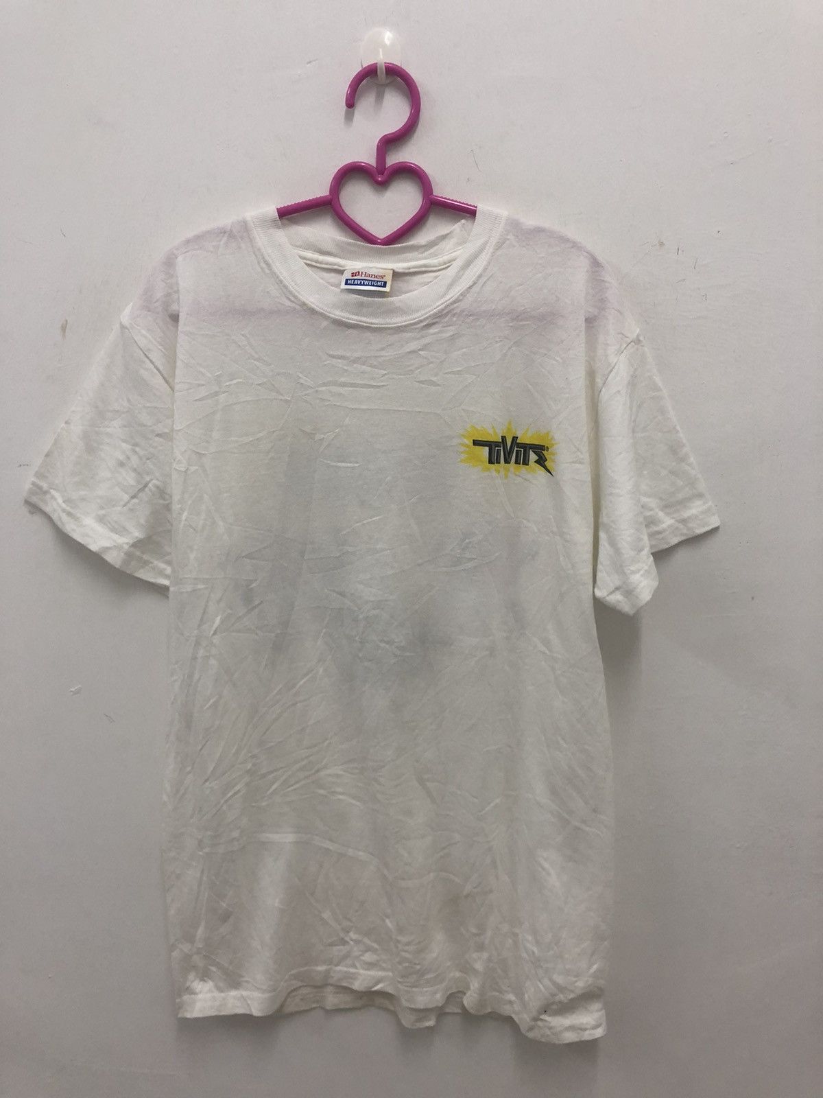 Vintage Rare Vintage TIVITZ Promo Hanes Tee Size US S / EU 44-46 / 1 - 3 Thumbnail