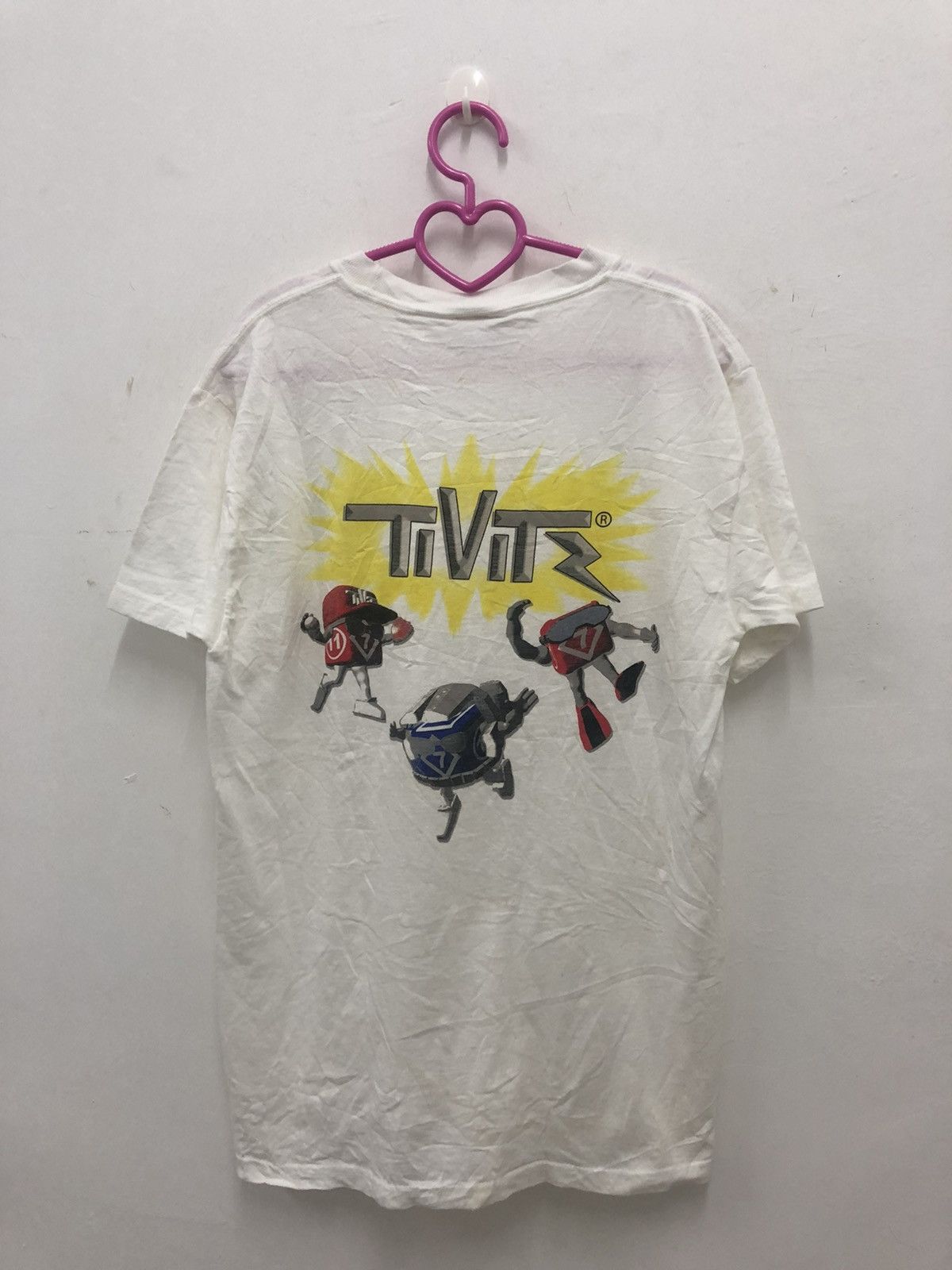 Vintage Rare Vintage TIVITZ Promo Hanes Tee Size US S / EU 44-46 / 1 - 1 Thumbnail