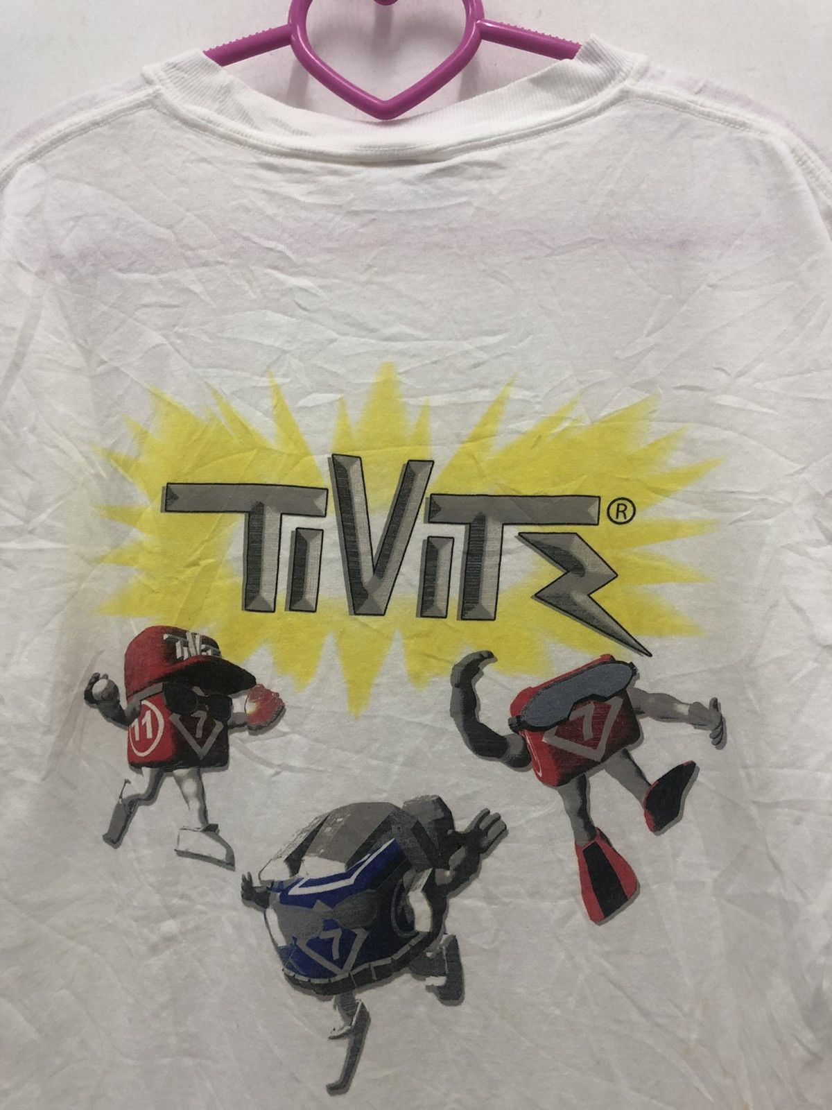 Vintage Rare Vintage TIVITZ Promo Hanes Tee Size US S / EU 44-46 / 1 - 2 Thumbnail